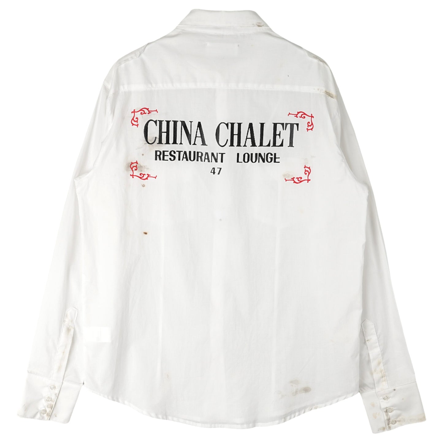 CHINA CHALET OXFORD SHIRT / WHITE