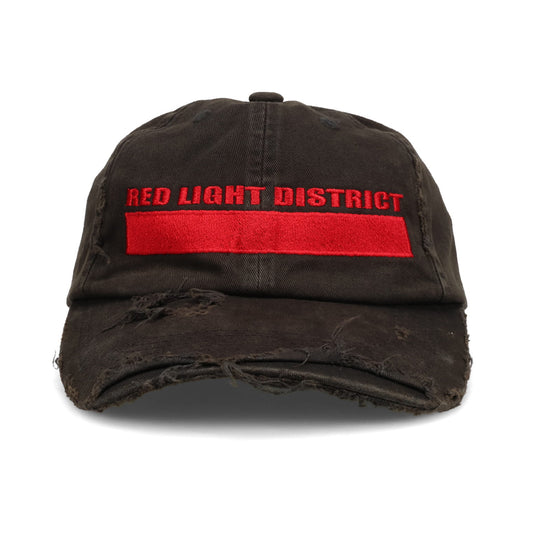 RED LIGHT DISTRICT CAP / VINTAGE BLACK