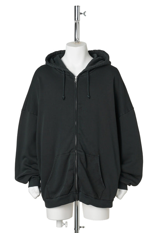 ZIP UP HOODIE / BLACK