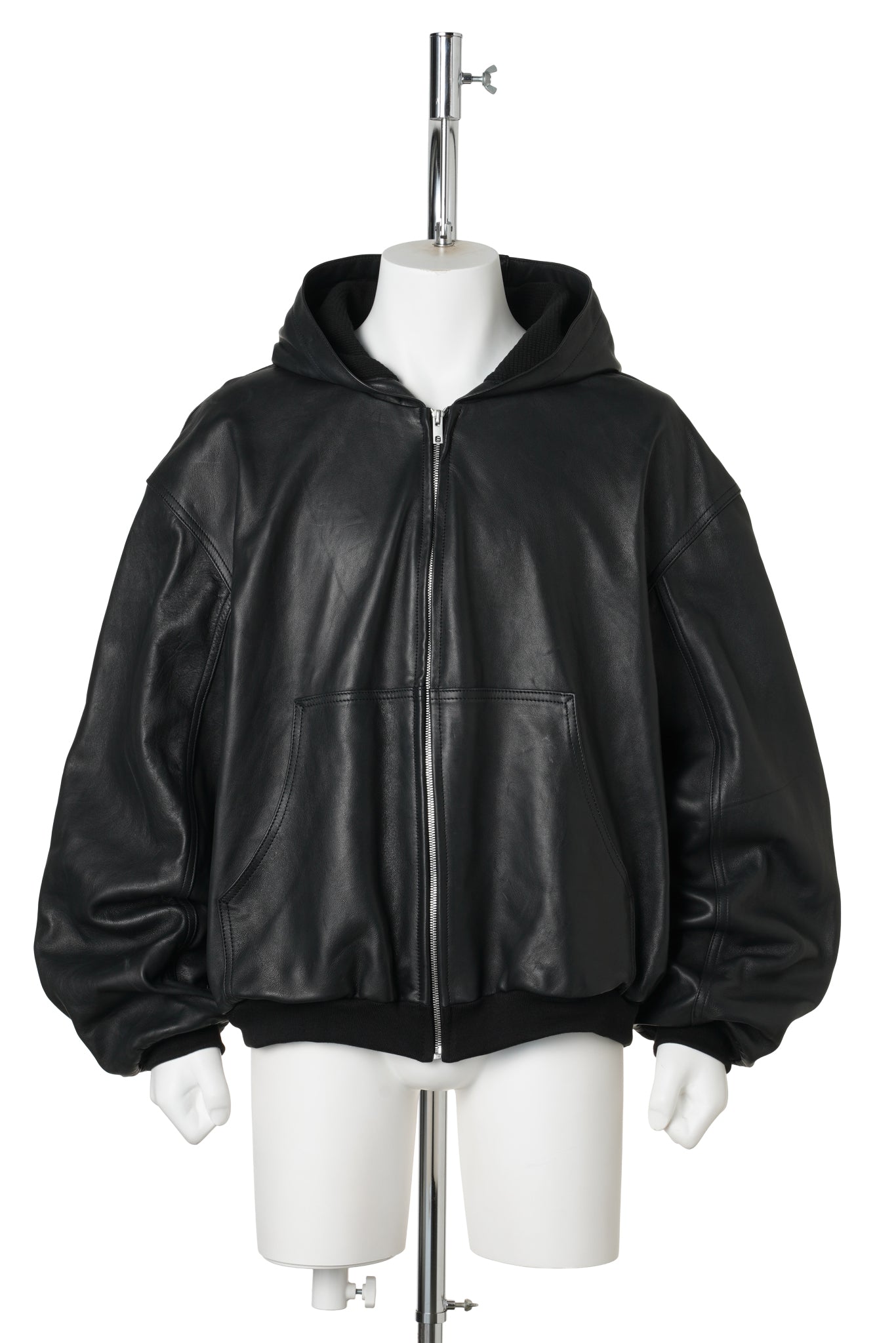 LEATHER UNDERGROUND JACKET / BLACK