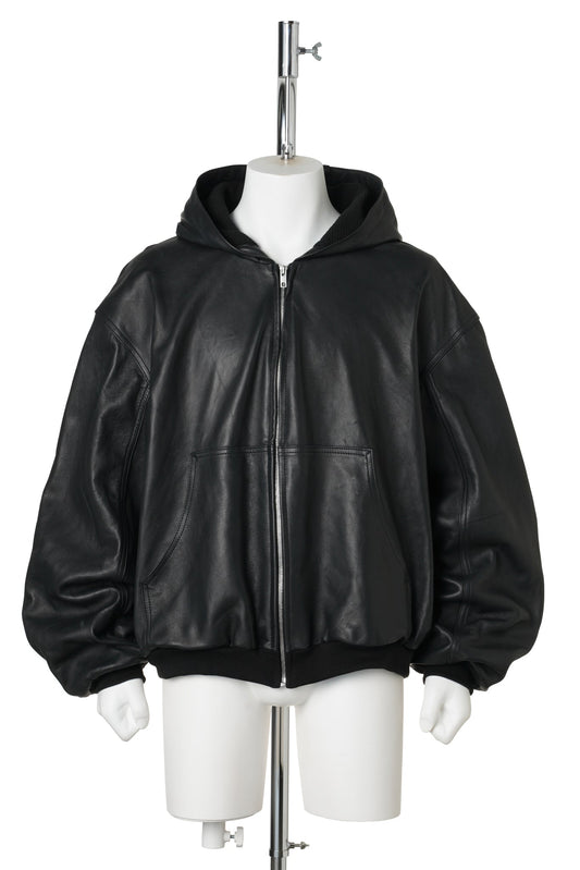 LEATHER UNDERGROUND JACKET / BLACK