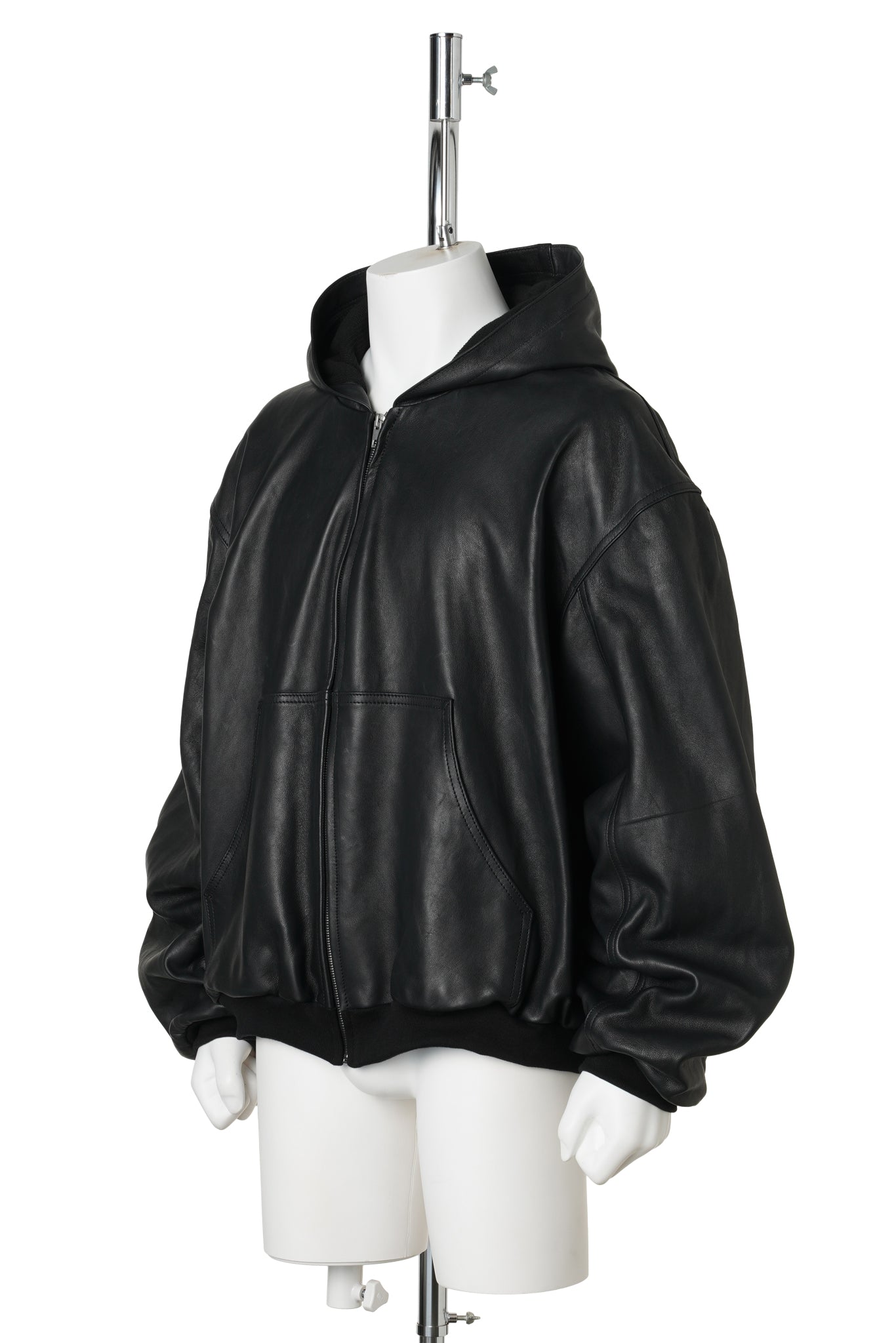 LEATHER UNDERGROUND JACKET / BLACK