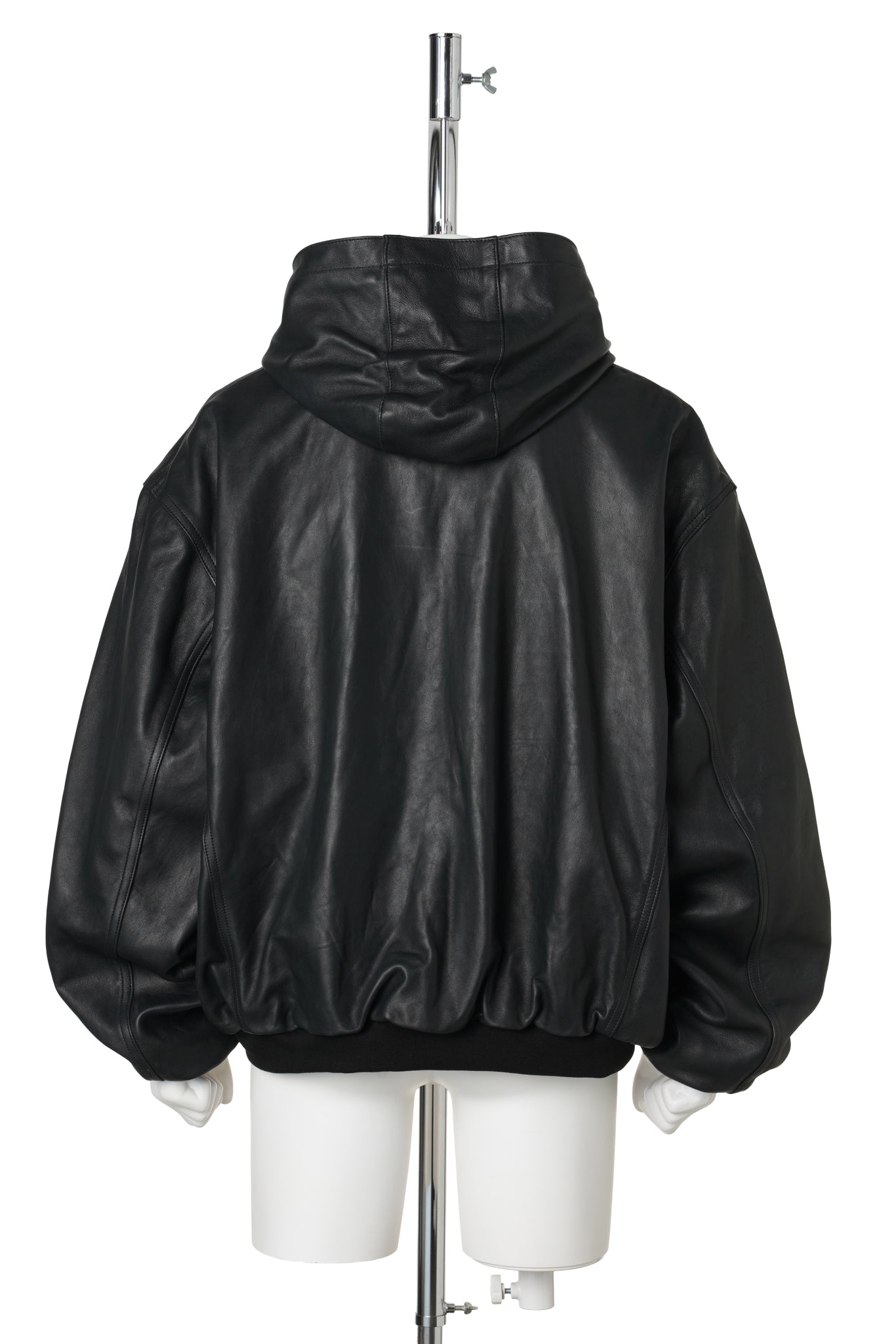 LEATHER UNDERGROUND JACKET / BLACK