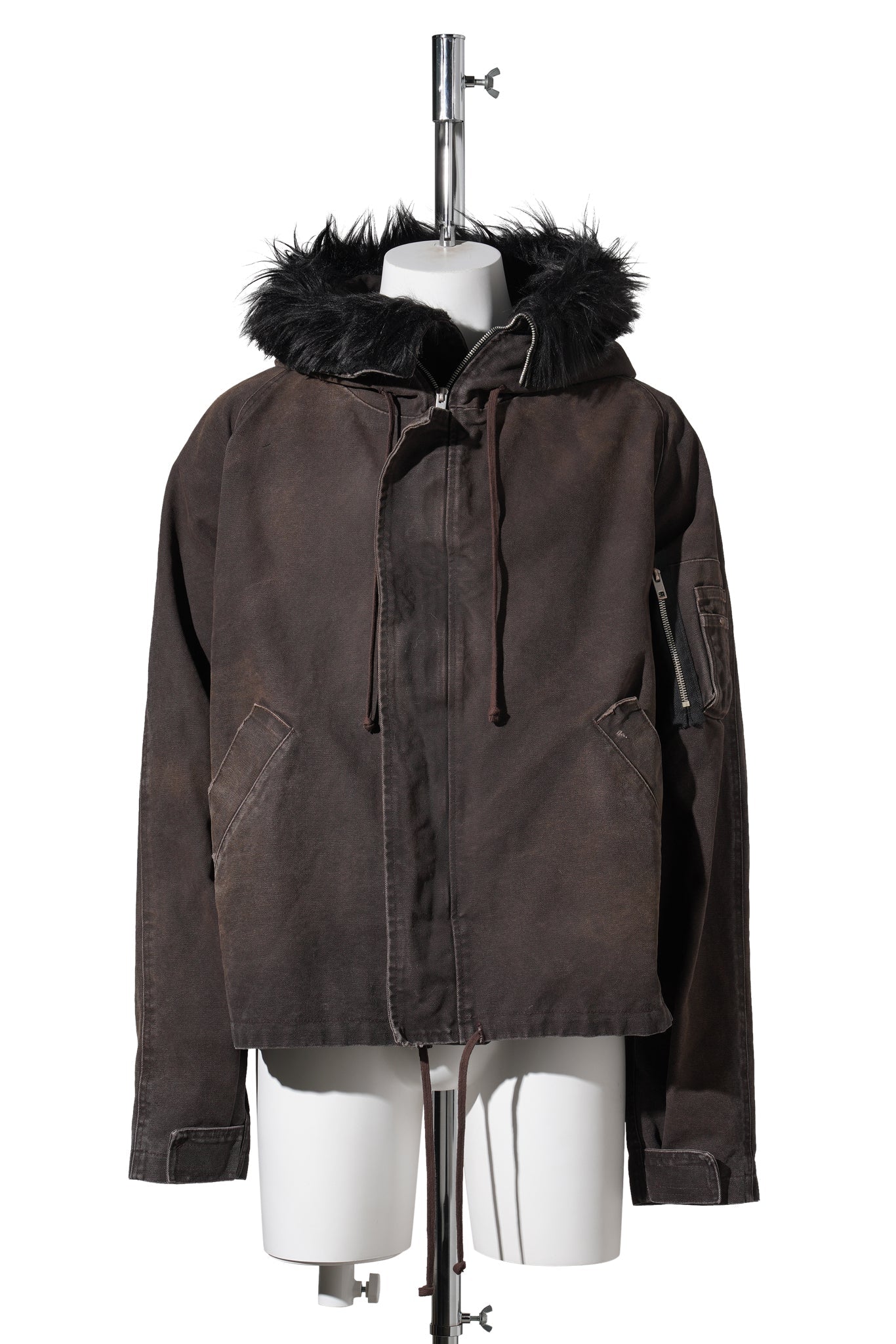 HELICOPTER LONG JACKET / VINTAGE BROWN