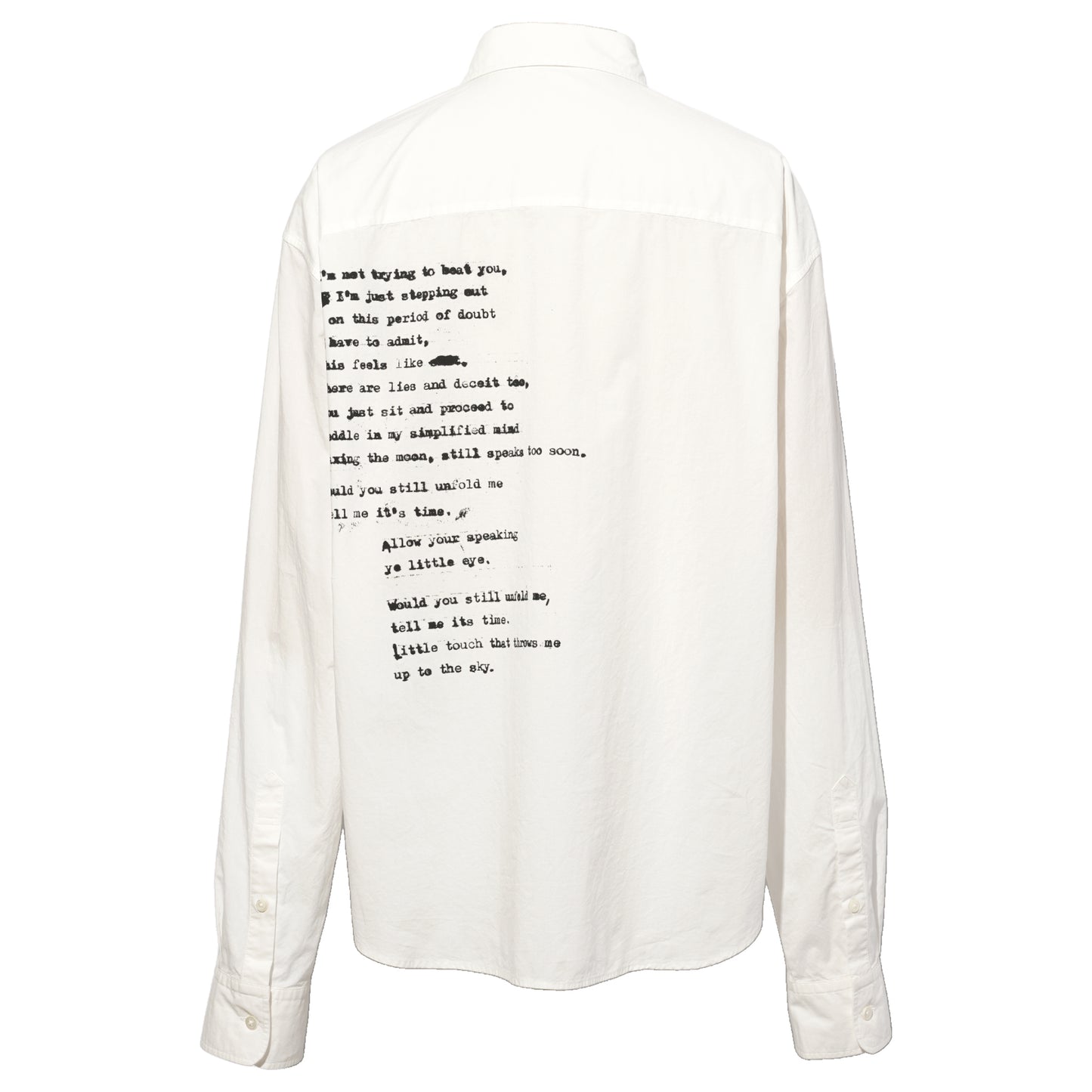 ISAK TWISTEO CLOUSURE SHIRT / NATURAL WHITE