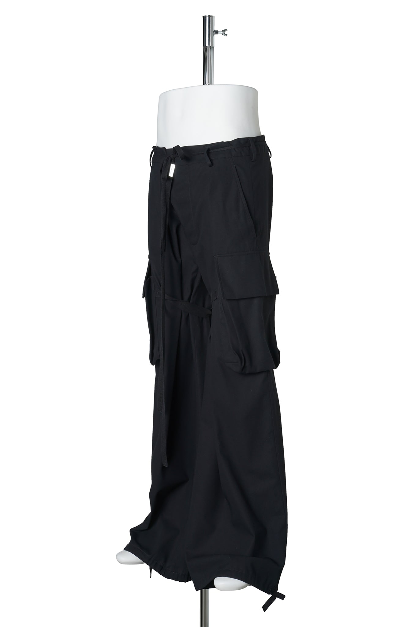 IBEN CARGO PANTS COTTON TWILL / BLACK