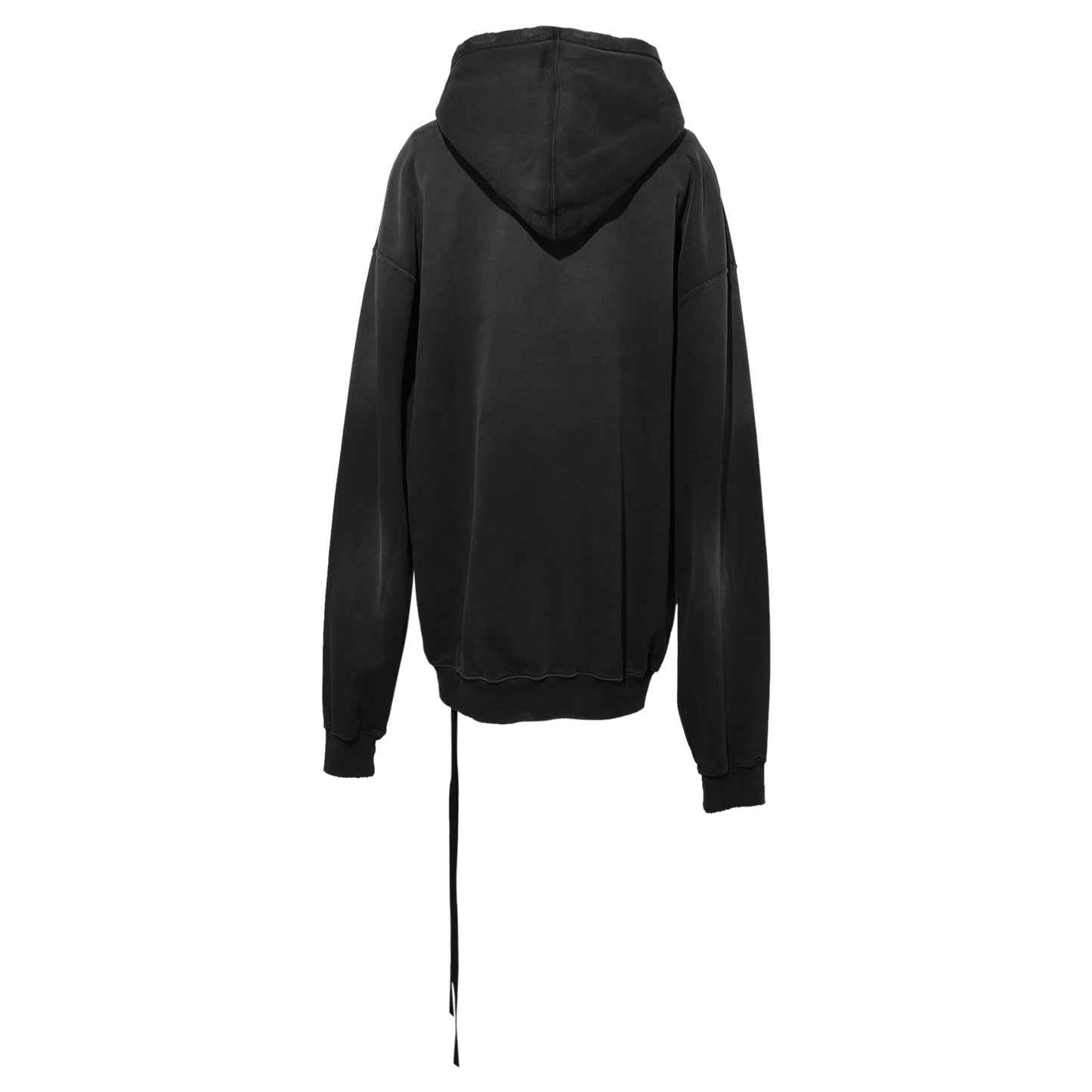 OLLIE HIGH COMFORT HOODY WITH "DOVES" / FADED BLACK