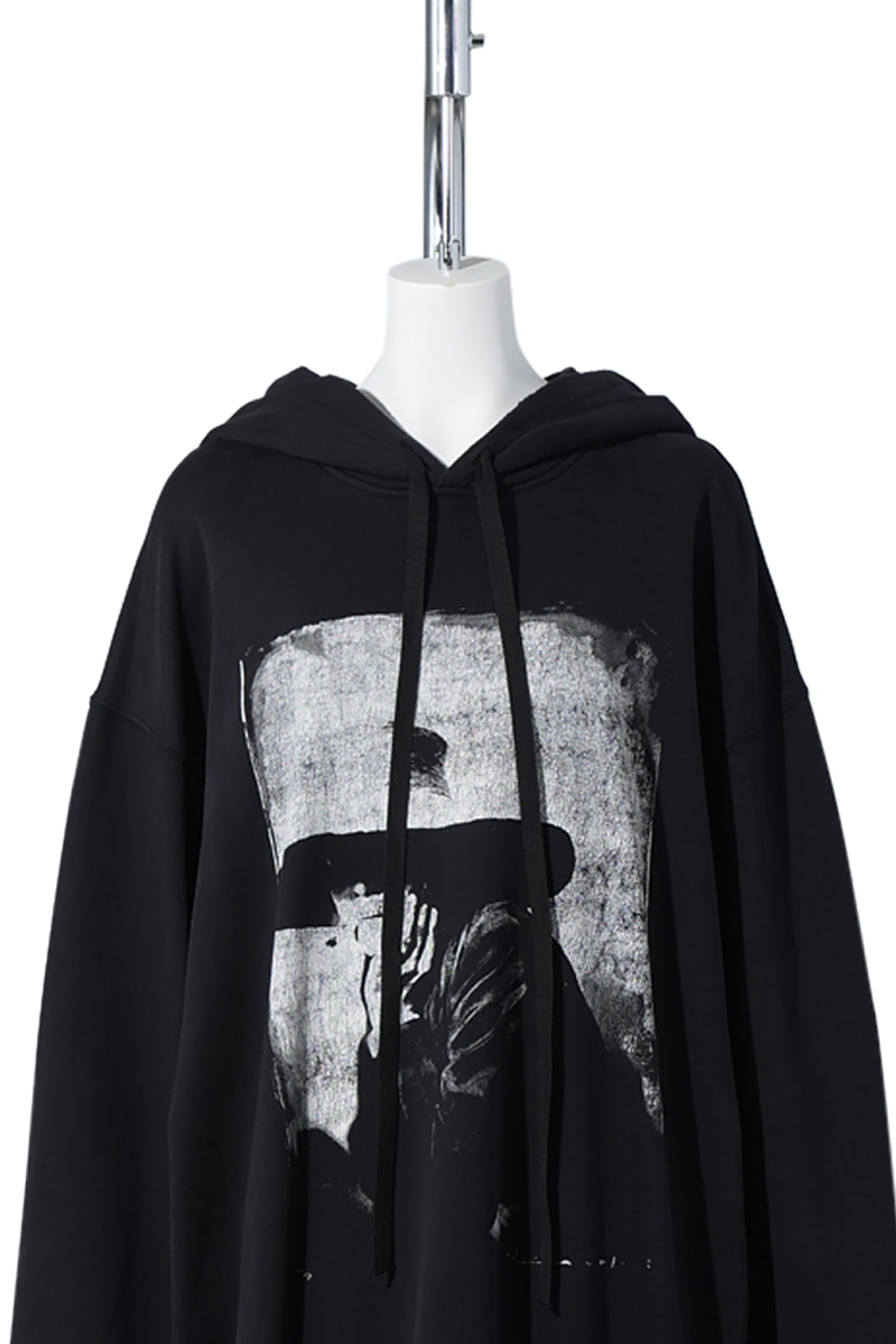 OLLIE HIGH COMFORT HOODY WITH "THE STRANGER" PRINT / BLACK