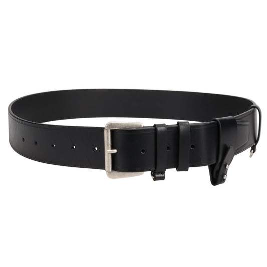 JANKE 4CM BELT OILY CALF SKIN / BLACK