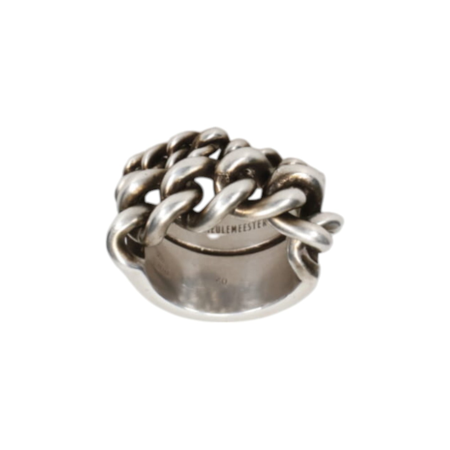 IZE DOUBLE CHAINS RING / ANT IQUE SILVER