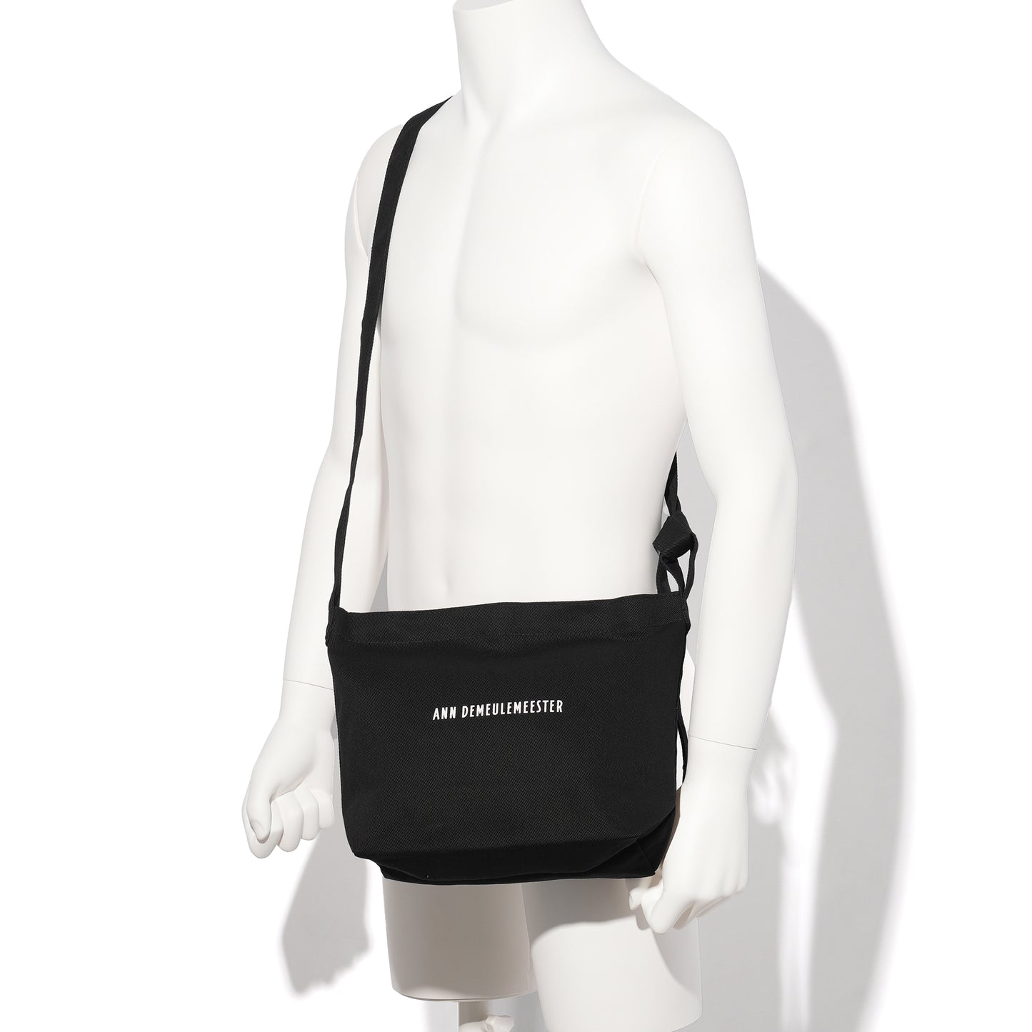 AD SMALL SHOULDER BAG WITH ADIUSTABLE / 099:BLACK