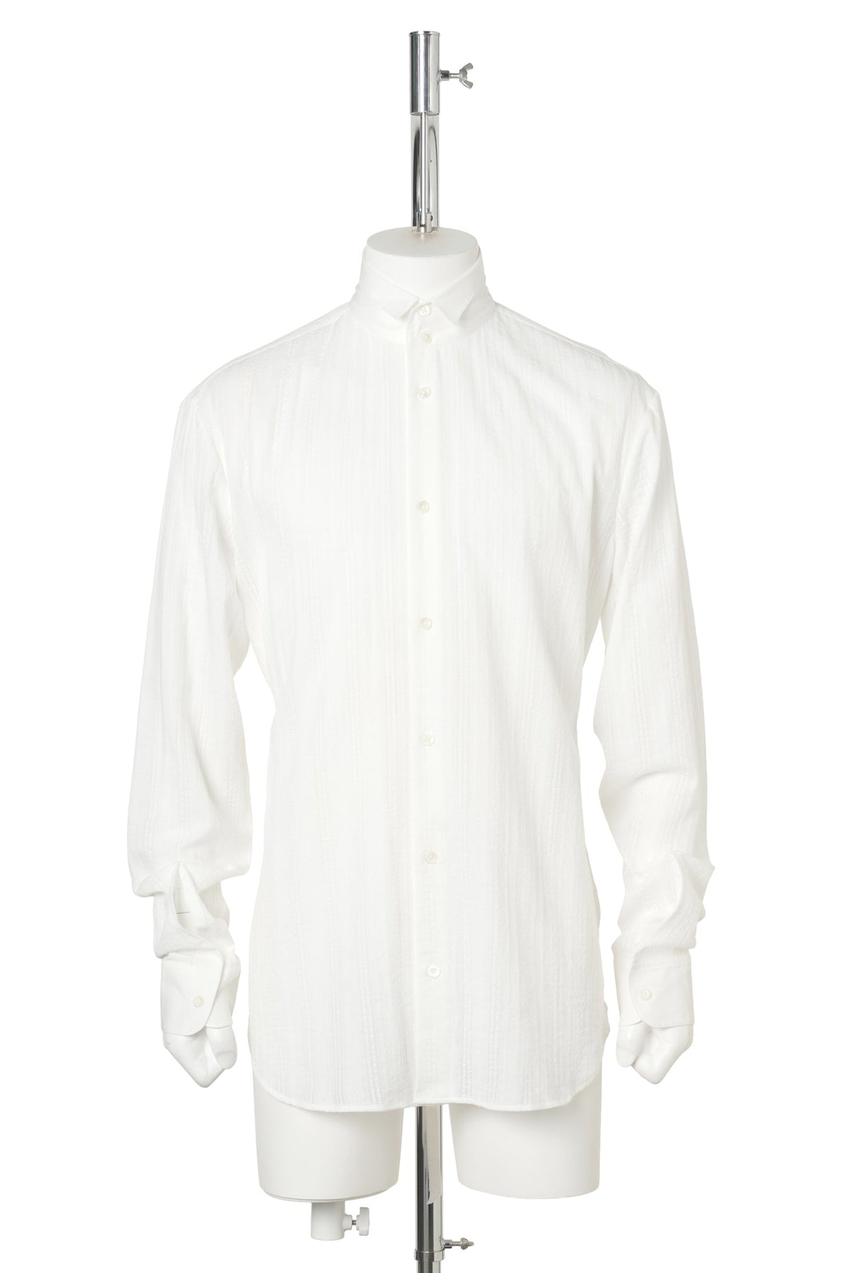 RICO COMFORT STAND COLLAR SHIRT / 002:NATURAL WHITE