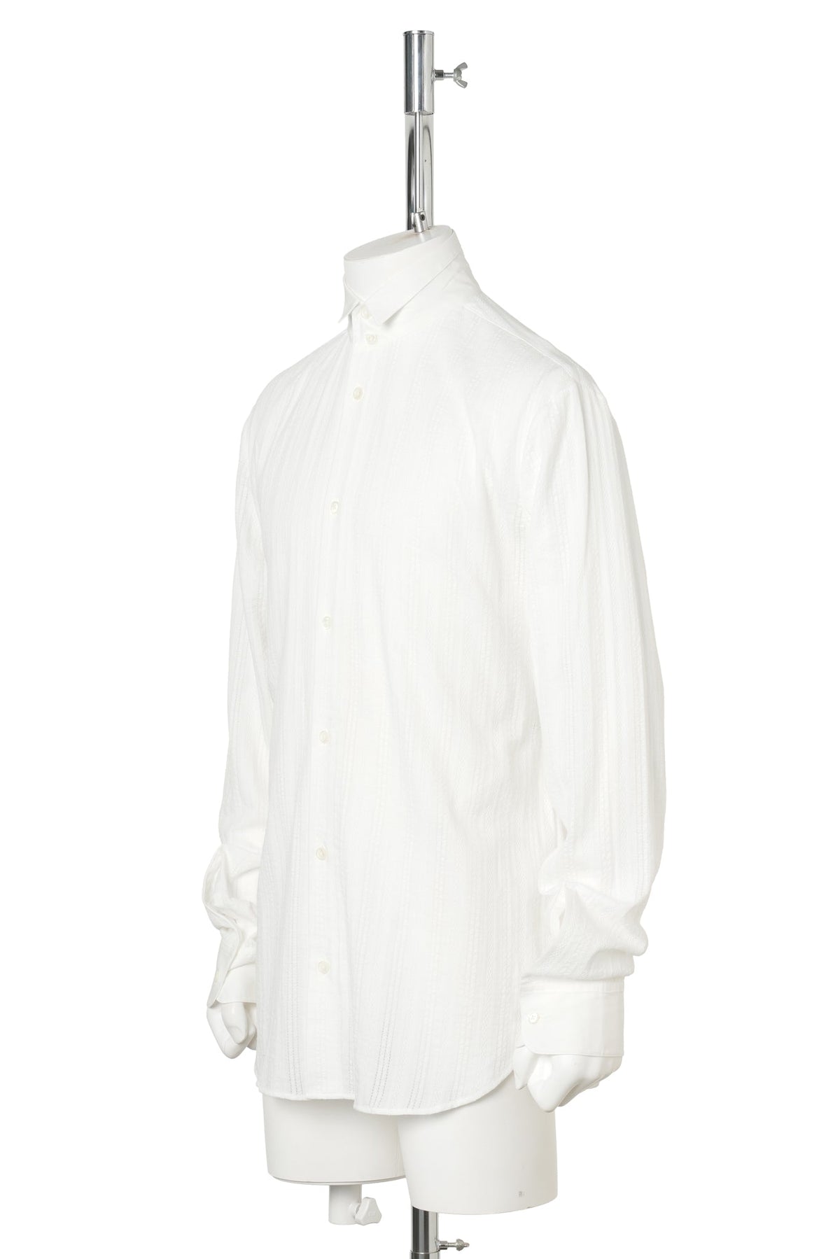 RICO COMFORT STAND COLLAR SHIRT / 002:NATURAL WHITE