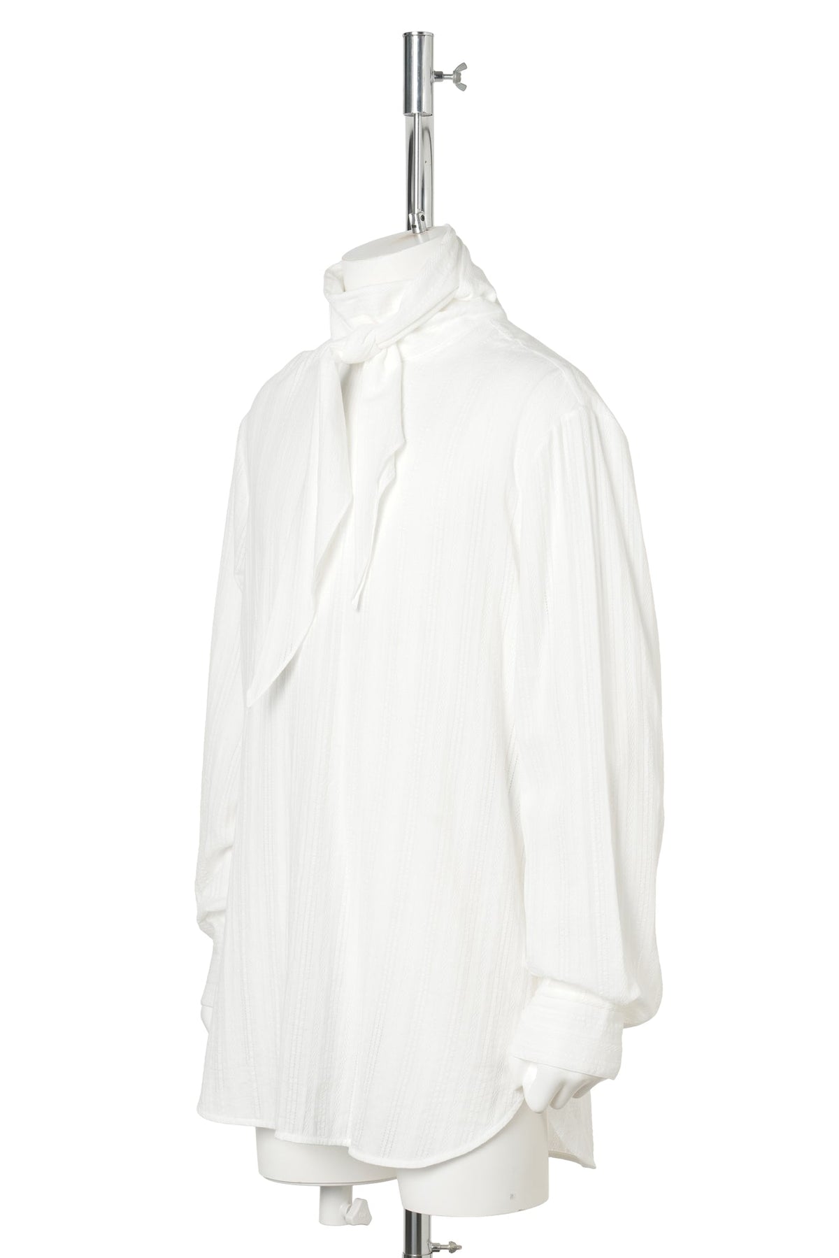 STELLAN OPEN BACK BOW TIE COLLAR TOP / 002:NATURAL WHITE
