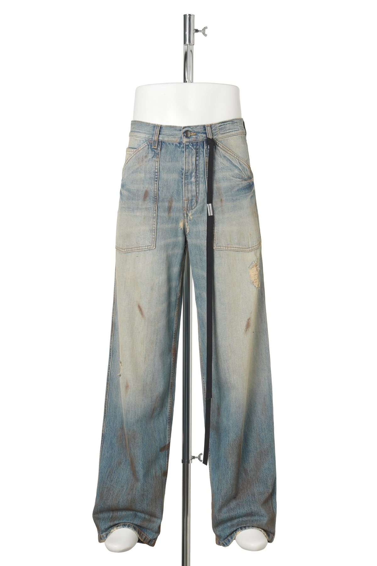 KEDAR STRAIGHT LEG LOOSE WORKWEAR TROUSERS / 053:VINTAGE BLUE