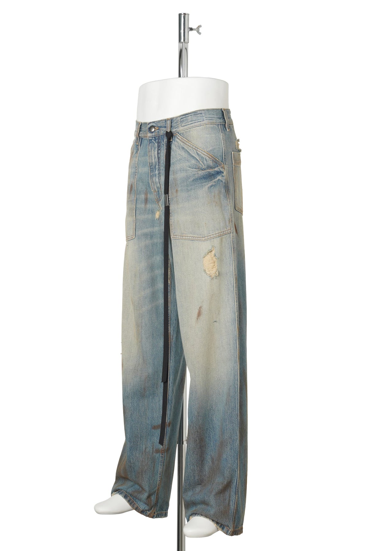 KEDAR STRAIGHT LEG LOOSE WORKWEAR TROUSERS / 053:VINTAGE BLUE