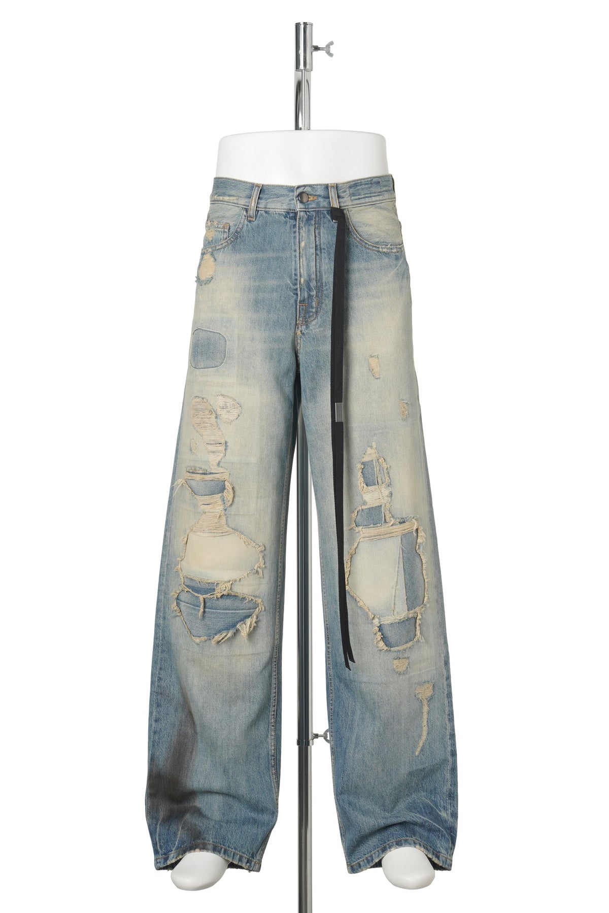 EVAN 5-POCKETS STRAIGHT LEG LOOSE TROUSERS / 052:SKY BLUE