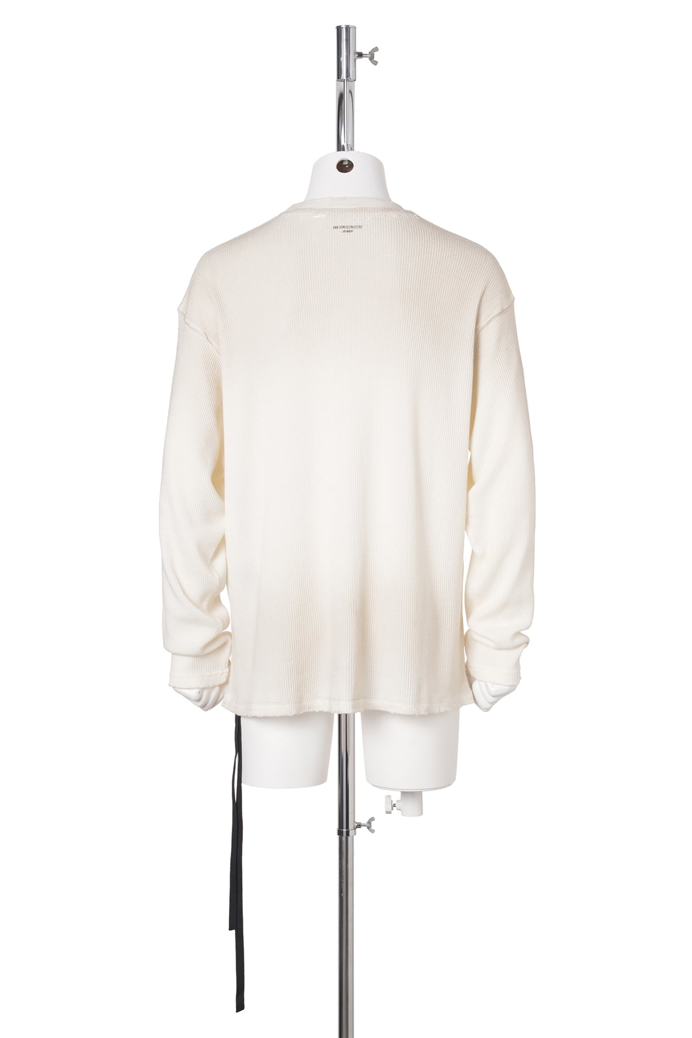 EMIL RELAX FIT LONG SLEEVE BOXY T-SHIRT WITH "ACADEMY" PRINT / 004:CHALK