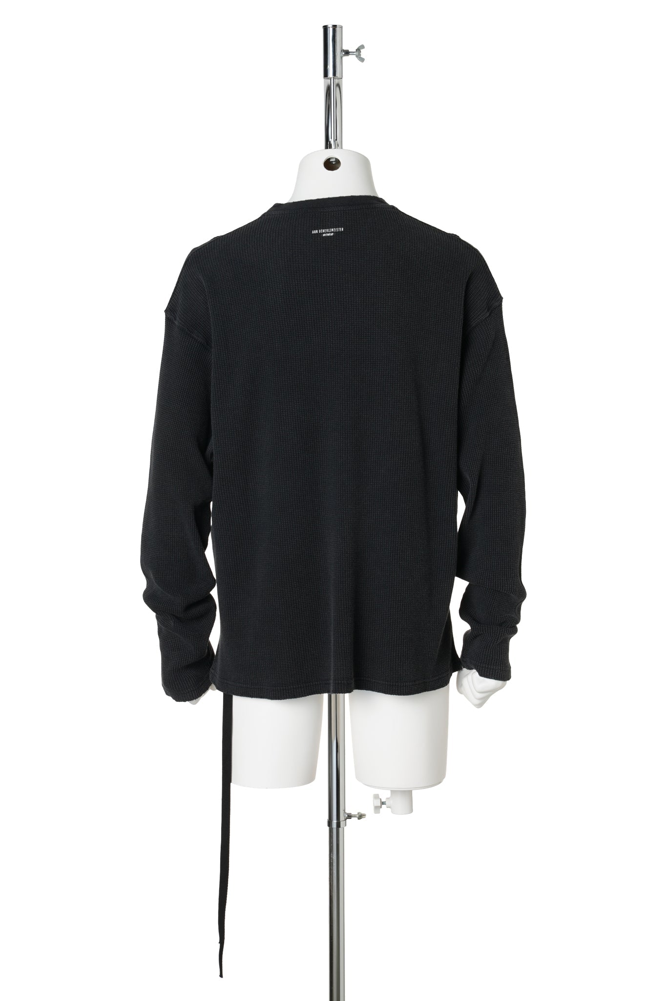 EMIL RELAX FIT LONG SLEEVE BOXY T-SHIRT WITH "DEAR DIARY" PRINT / 098:FADED BLACK