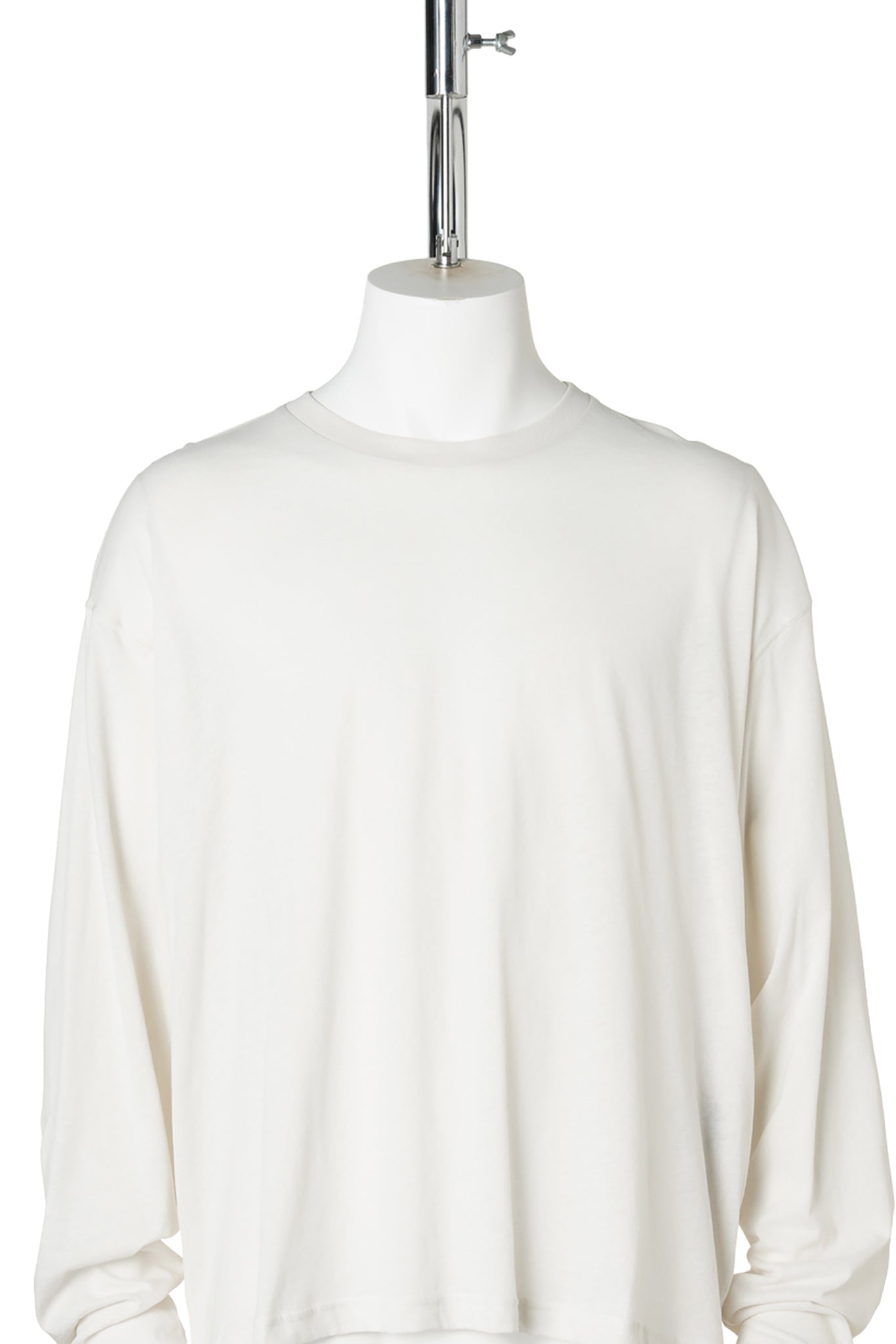 EMIL RELAX FIT LONG SLEEVE BOXY T-SHIRT WITH "THE SCHOOL BOY" PRINT / 003:IVORY
