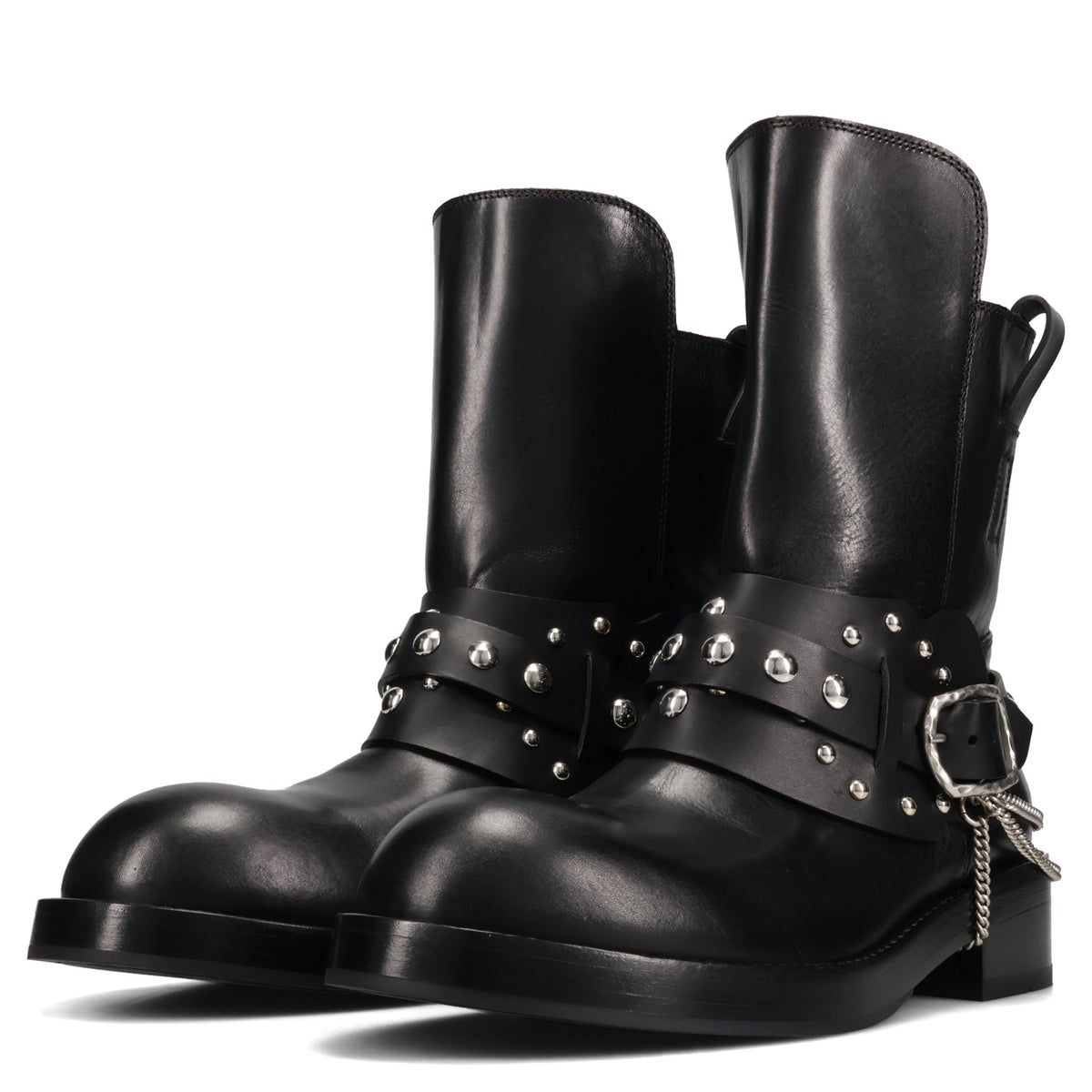 BOA SHORT RIDING BOOTS WITH SPURS / 099:BLACK