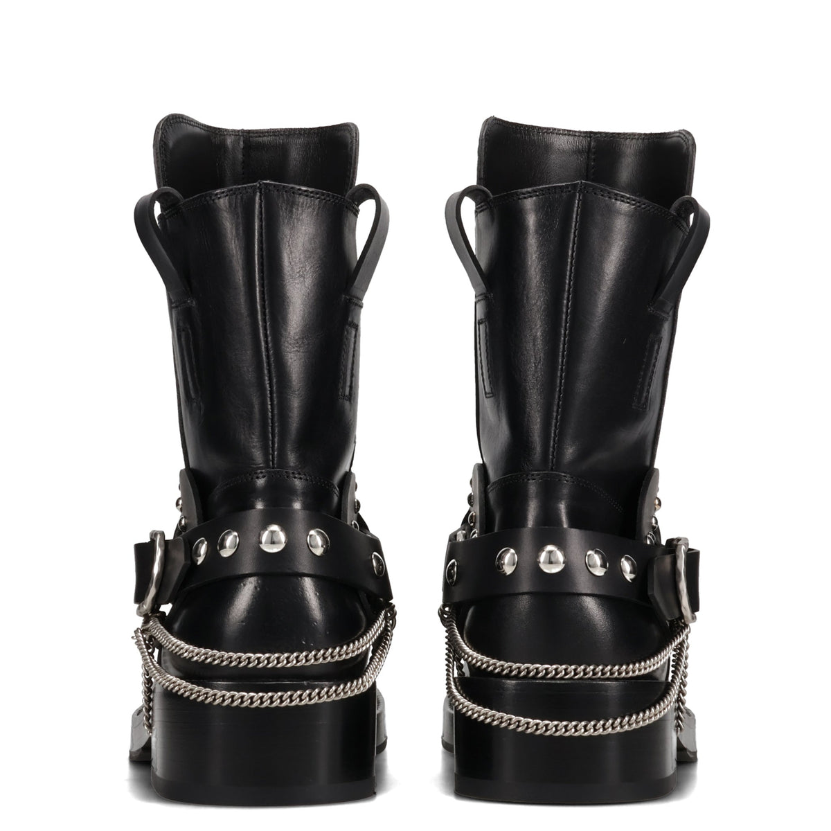 BOA SHORT RIDING BOOTS WITH SPURS / 099:BLACK