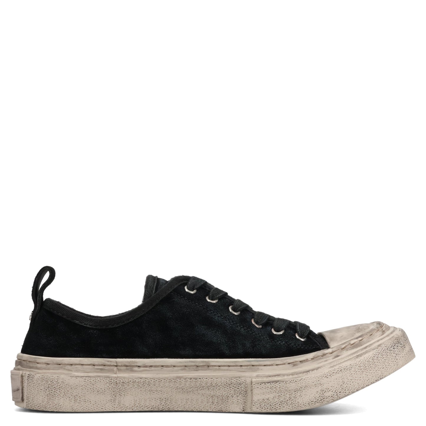 HALLI VULCANIZED LOW-TOP SNEAKERS / D0094:BLACK/CHALK