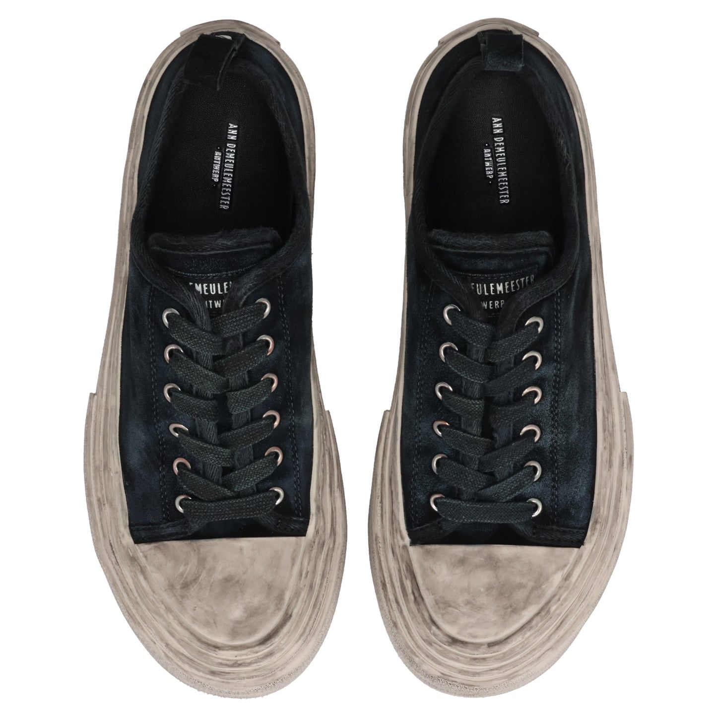 HALLI VULCANIZED LOW-TOP SNEAKERS / D0094:BLACK/CHALK