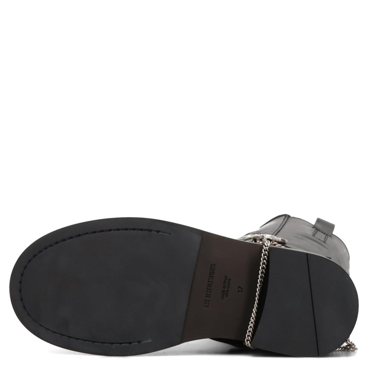 EDEED RIDING BOOTS WITH BELT AND CHAINS / 099:BLACK