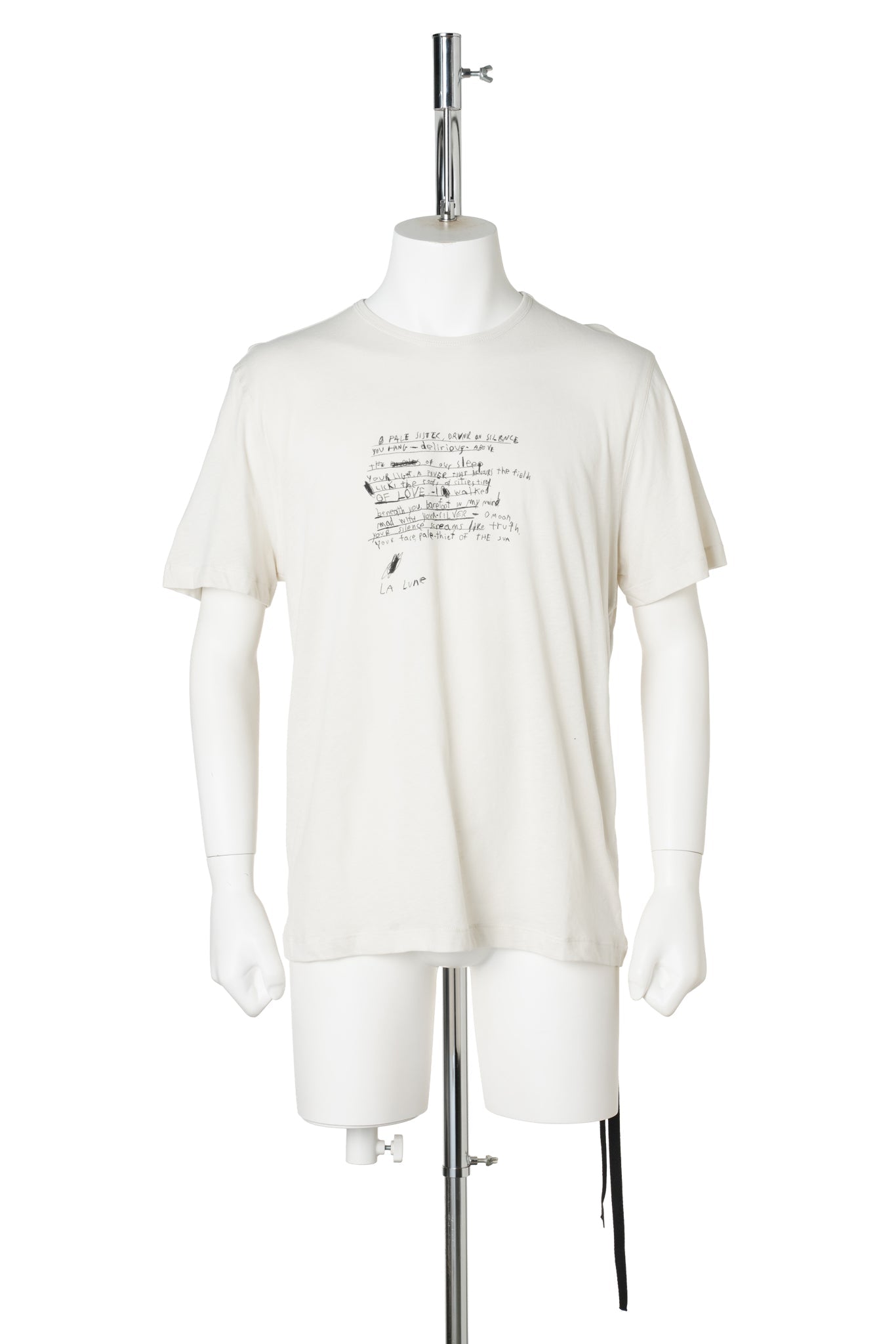 BAPTIST STANDARD FIT T-SHIRT WITH"POEM" / 003:IVORY
