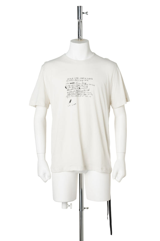 BAPTIST STANDARD FIT T-SHIRT WITH"POEM" / 003:IVORY