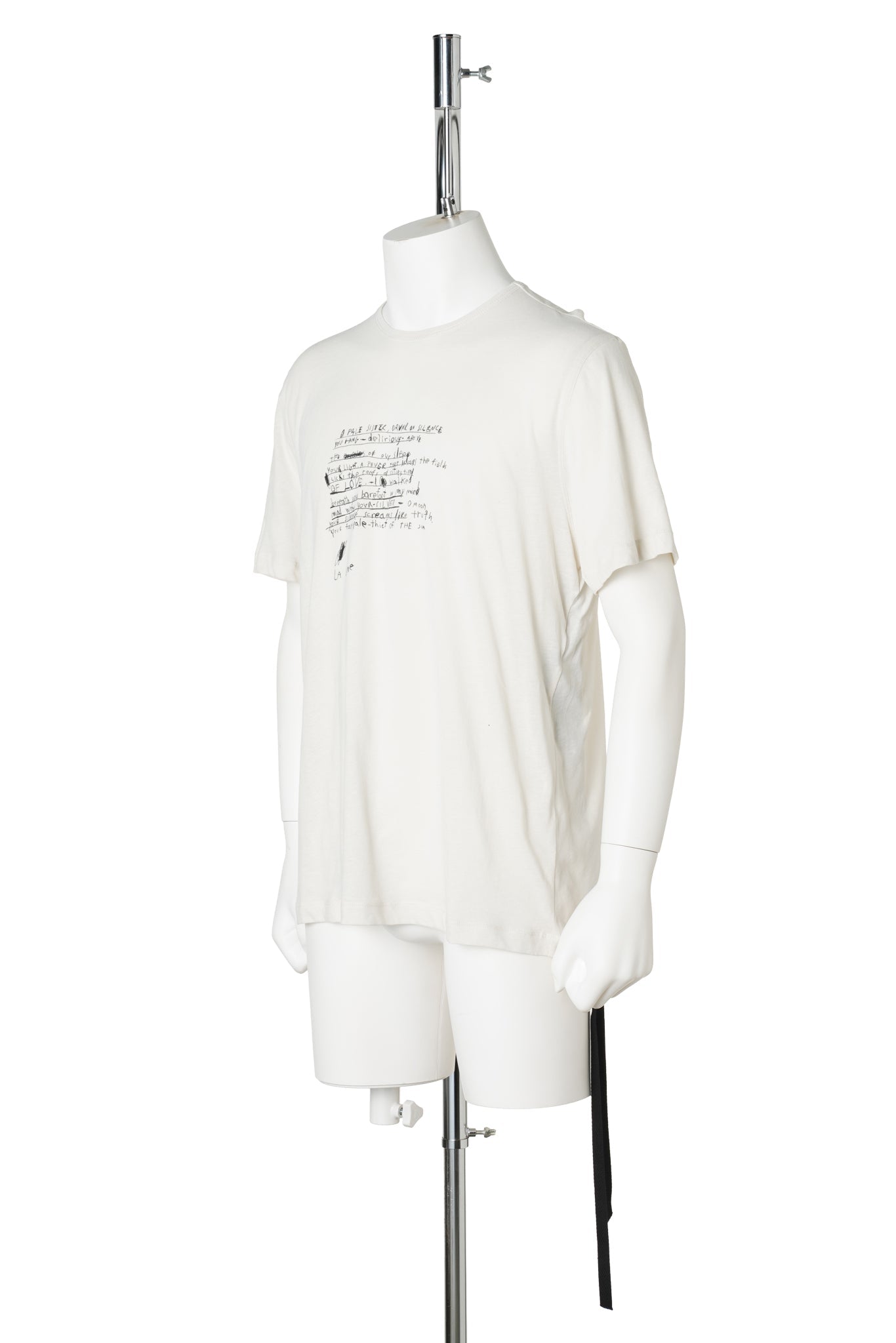 BAPTIST STANDARD FIT T-SHIRT WITH"POEM" / 003:IVORY