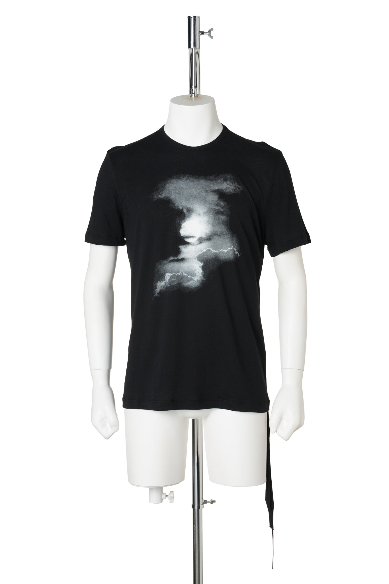 DIETER HIGH COMFORT T-SHIRT WITH MOON PRINT ON THE FRONT / 099:BLACK