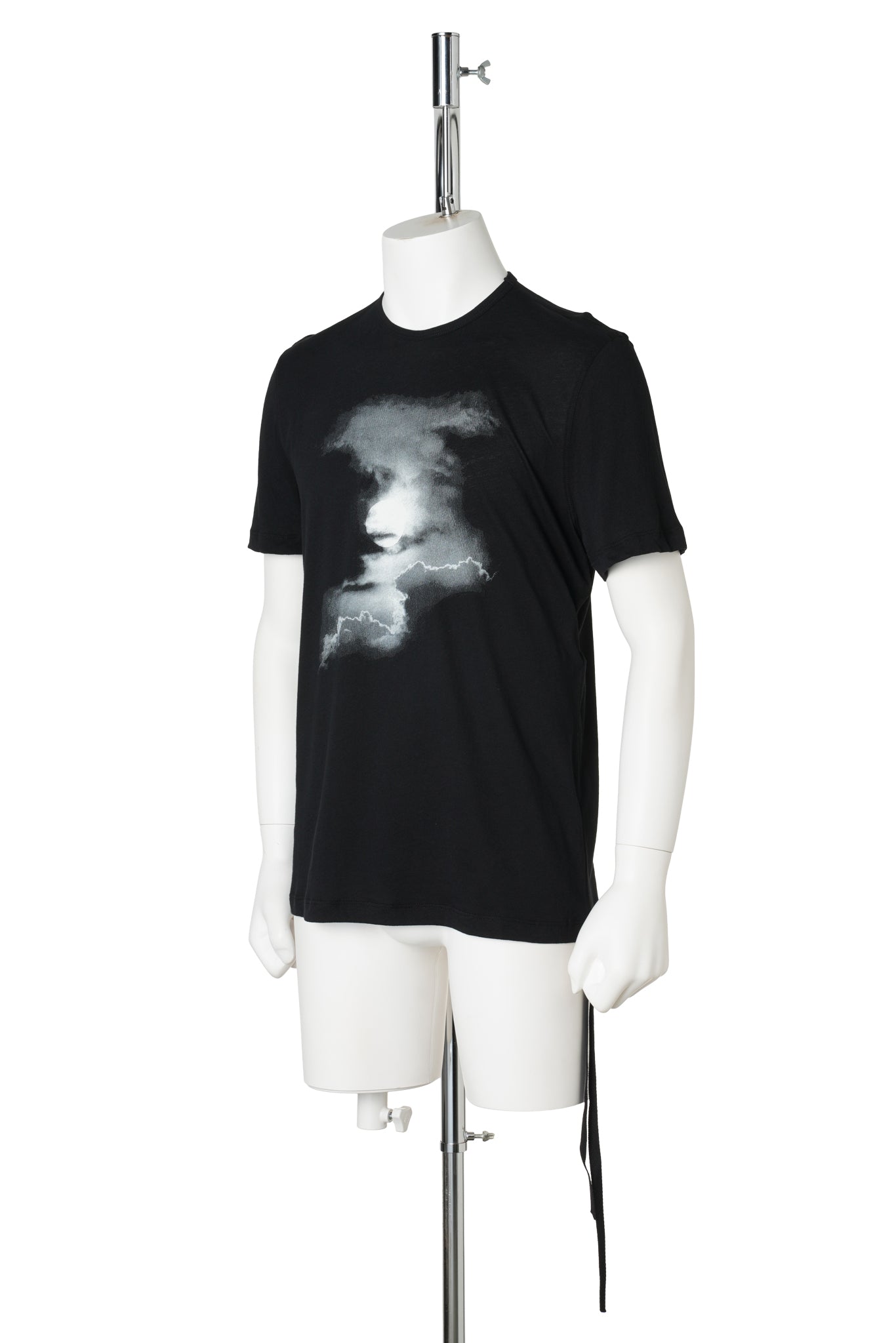DIETER HIGH COMFORT T-SHIRT WITH MOON PRINT ON THE FRONT / 099:BLACK