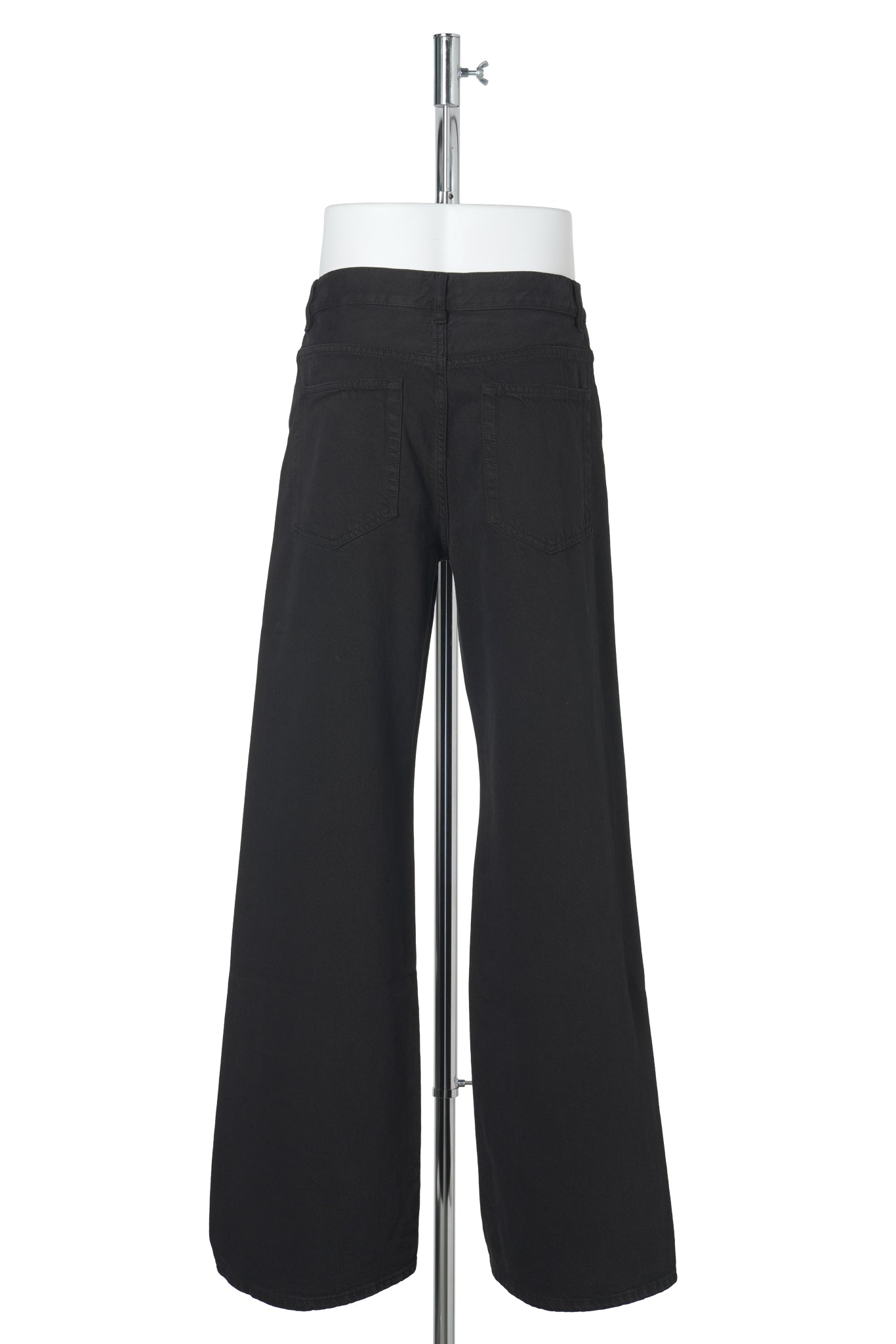 MODEST 5-POCKETS RELAXED FLARED TROUSERS / 099:BLACK
