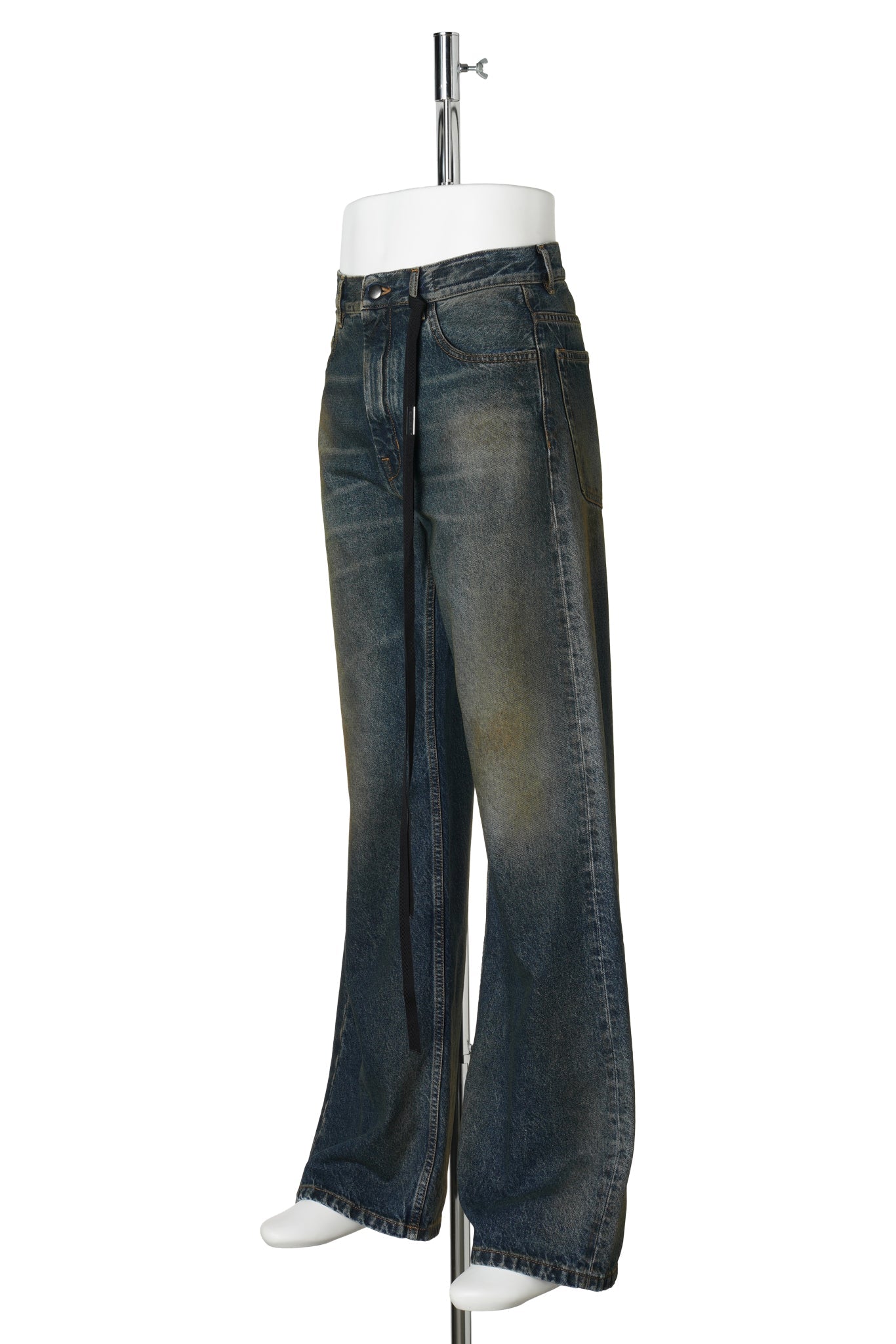 MODEST 5-POCKETS RELAXED FLARED TROUSERS / 056:DEEP BLUE