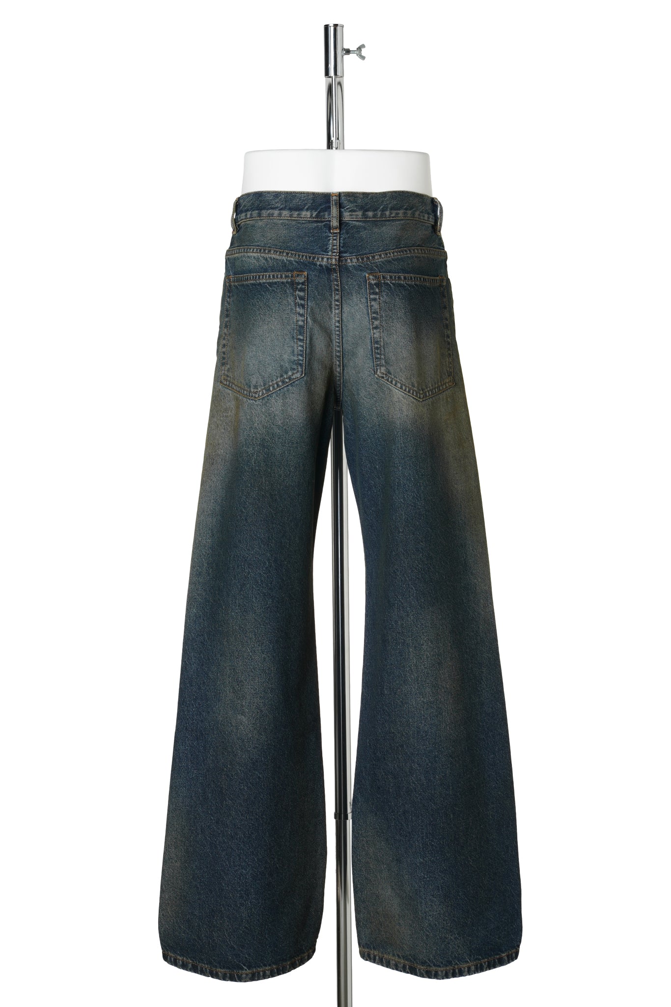 MODEST 5-POCKETS RELAXED FLARED TROUSERS / 056:DEEP BLUE