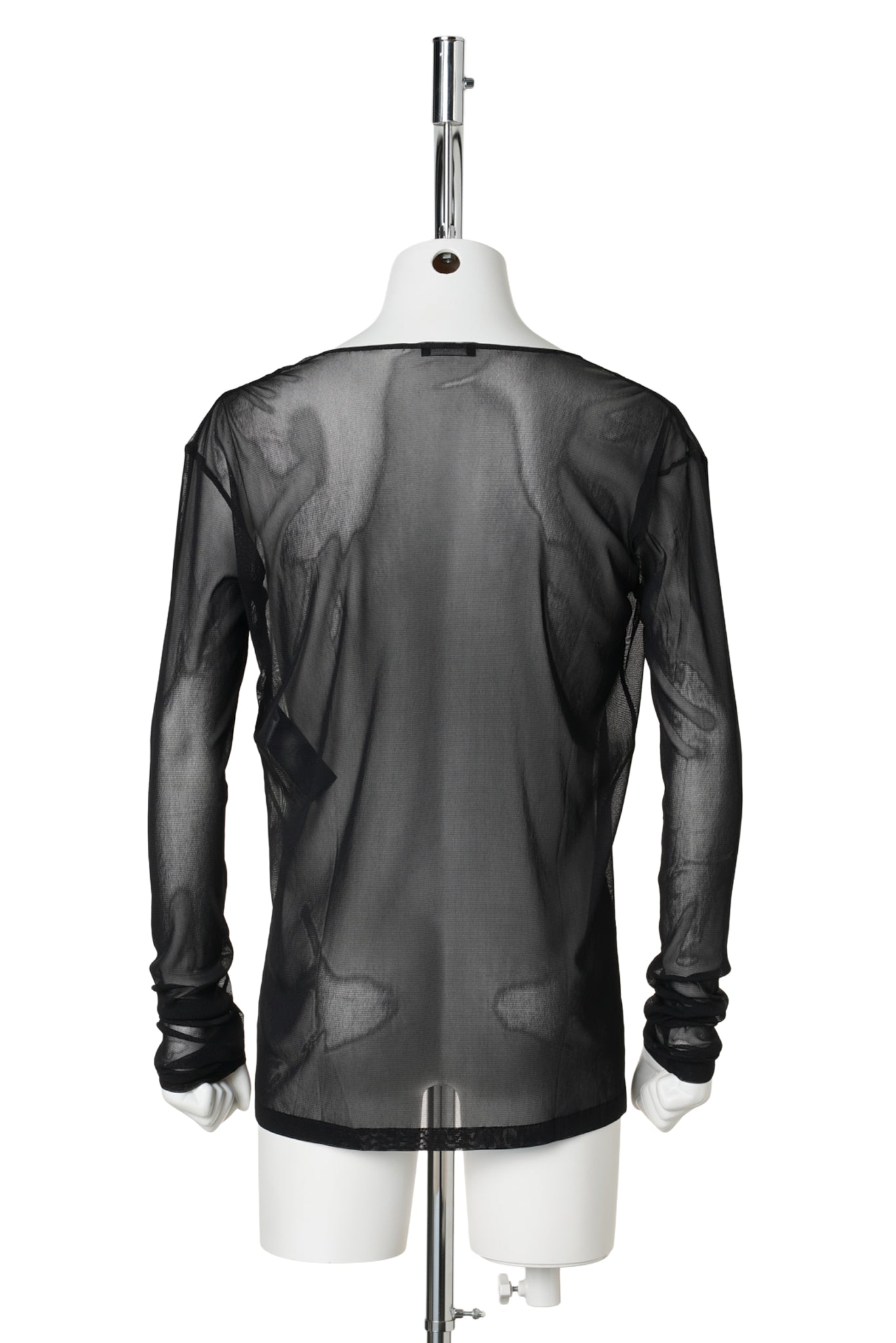 GREG SLIM FIT LONG SLEEVES T-SHIRT / D0097:BLACK/GREY