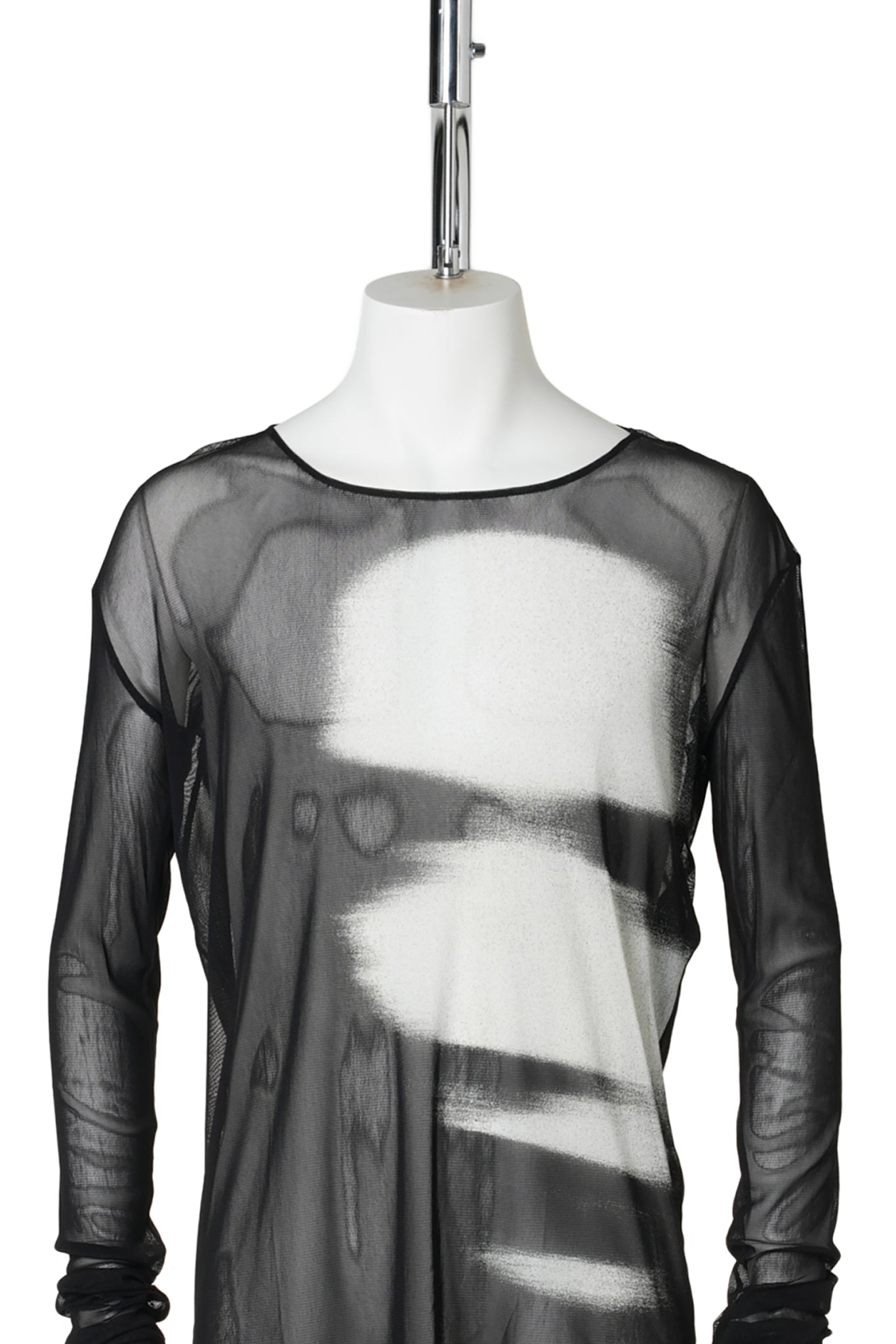 GREG SLIM FIT LONG SLEEVES T-SHIRT / D0097:BLACK/GREY