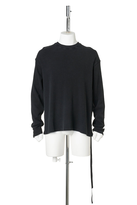 EMIL RELAX FIT BOXY T-SHIRT WITH "THE VELVET EVENING" PRINT / 098:FADED BLACK