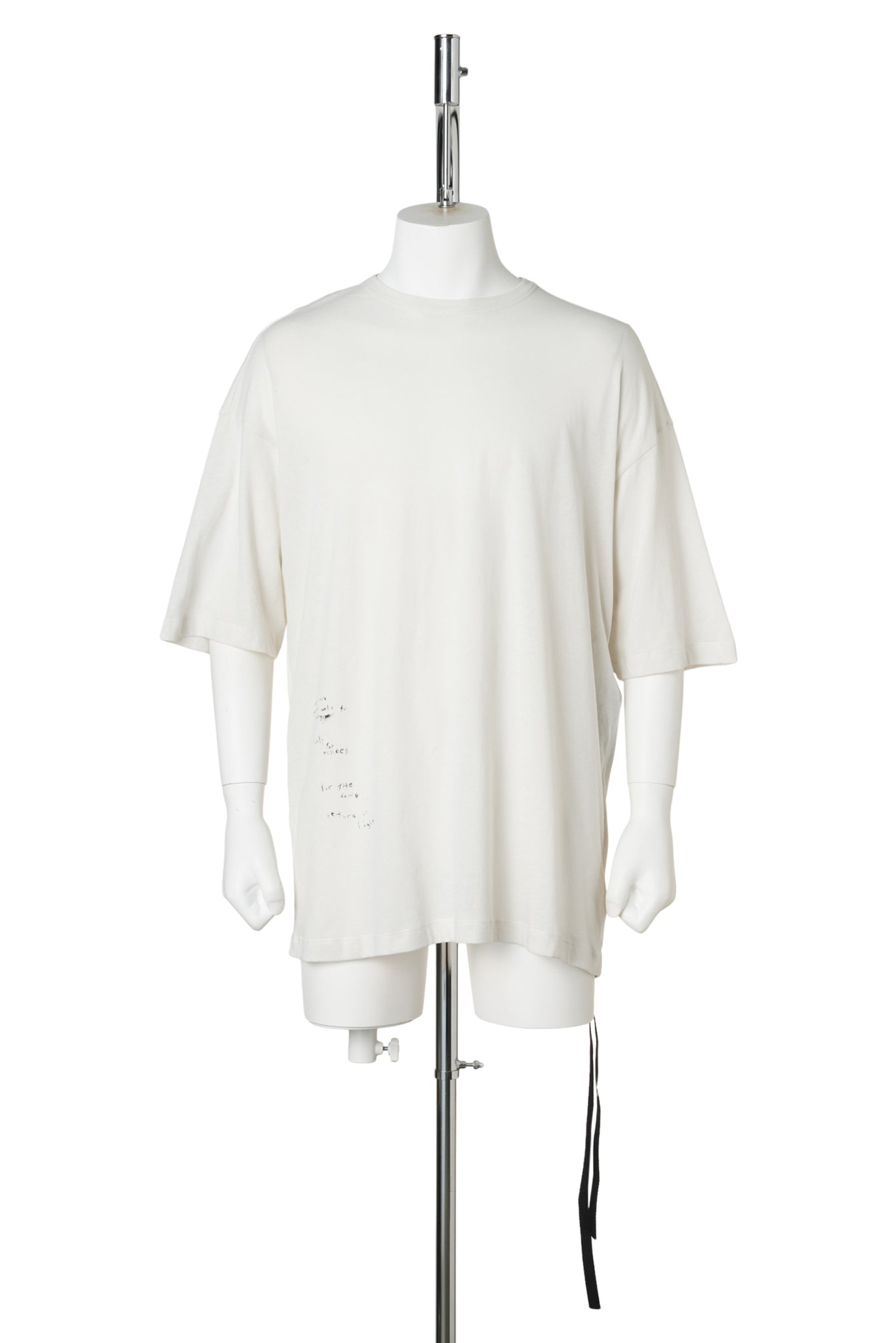 DIETER HIGH COMFORT T-SHIRT WITH "THE RETURN OF LIGHT" PRINT / 003:IVORY