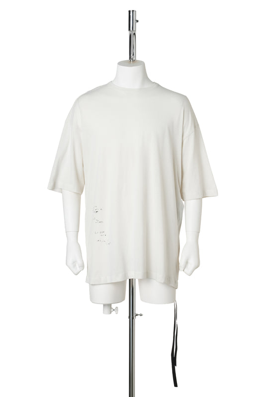 DIETER HIGH COMFORT T-SHIRT WITH "THE RETURN OF LIGHT" PRINT / 003:IVORY