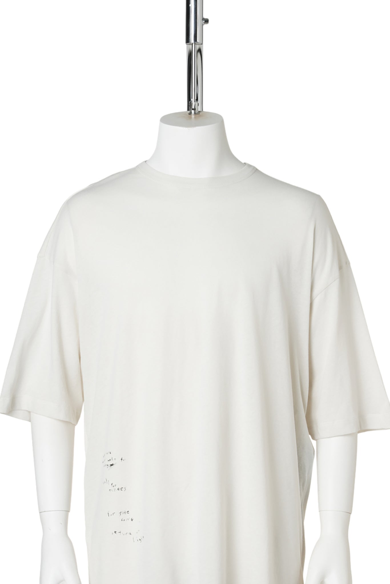 DIETER HIGH COMFORT T-SHIRT WITH "THE RETURN OF LIGHT" PRINT / 003:IVORY