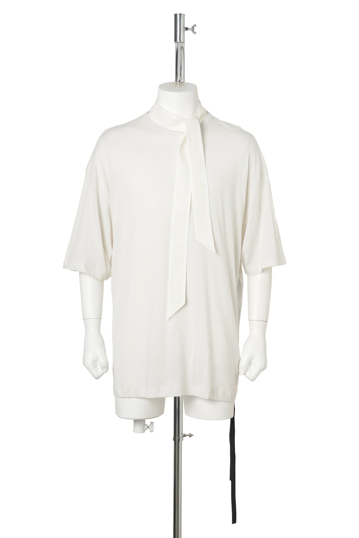 HIGH COMFORT T-SHIRT WITH DETACHABLE COLLAR WITH "WE WERE..." / 003:IVORY