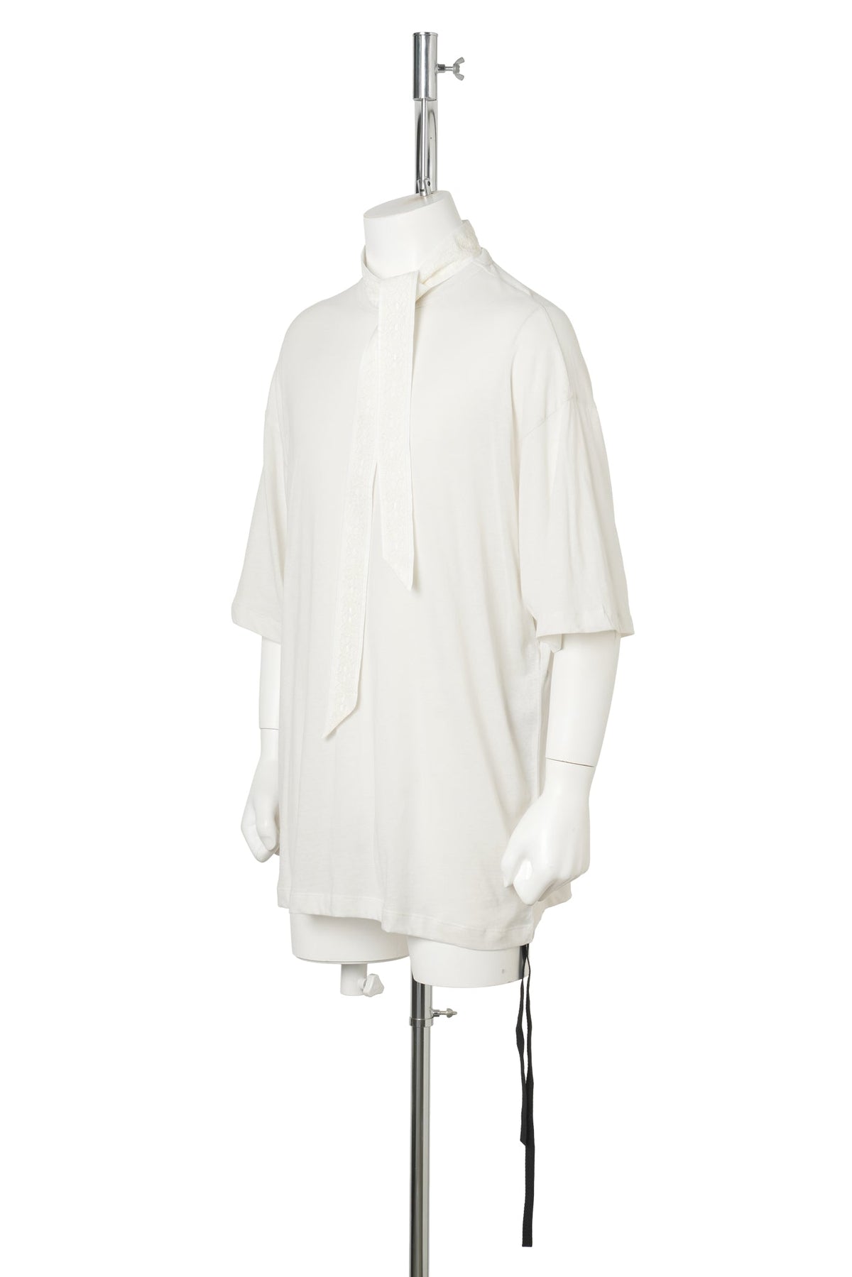 HIGH COMFORT T-SHIRT WITH DETACHABLE COLLAR WITH "WE WERE..." / 003:IVORY