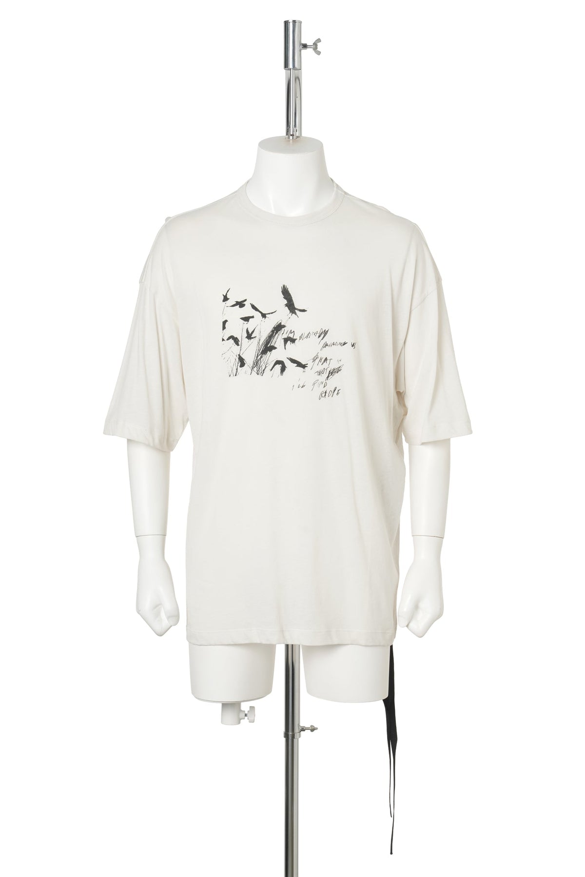 DIETER HIGH COMFORT T-SHIRT WITH BIRD / 003:IVORY