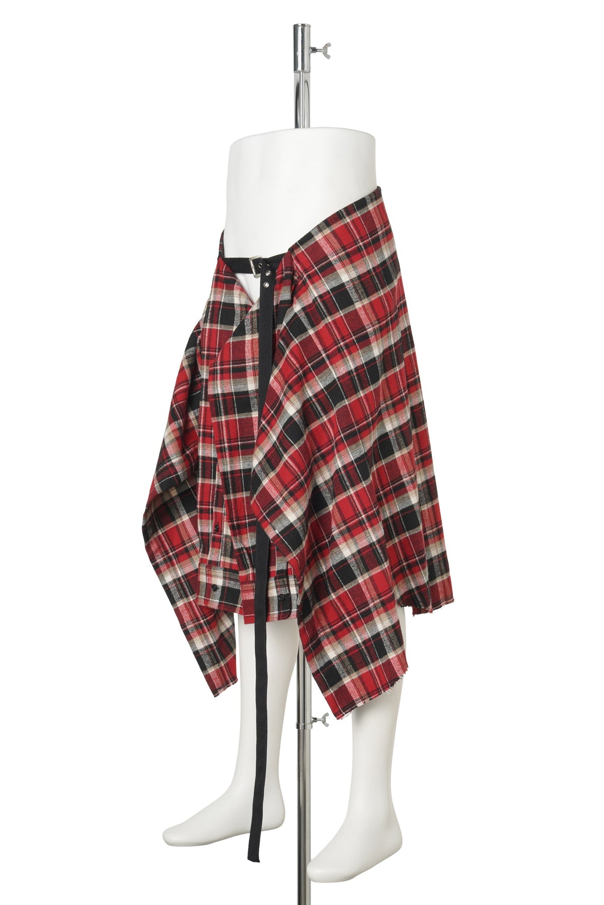 ALDRIK SHIRT APRON / T0913:BLACK/WHITE/RED