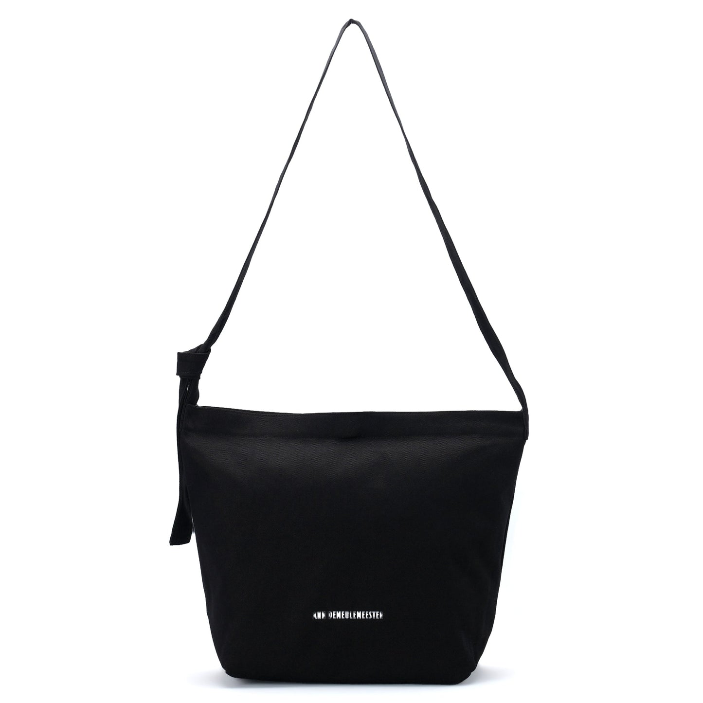 AD MEDIUM SHOULDER BAG WITH ADJUSTABLE STRAP "TEENAGE APOCALYPSE" PRINT / 099:BLACK