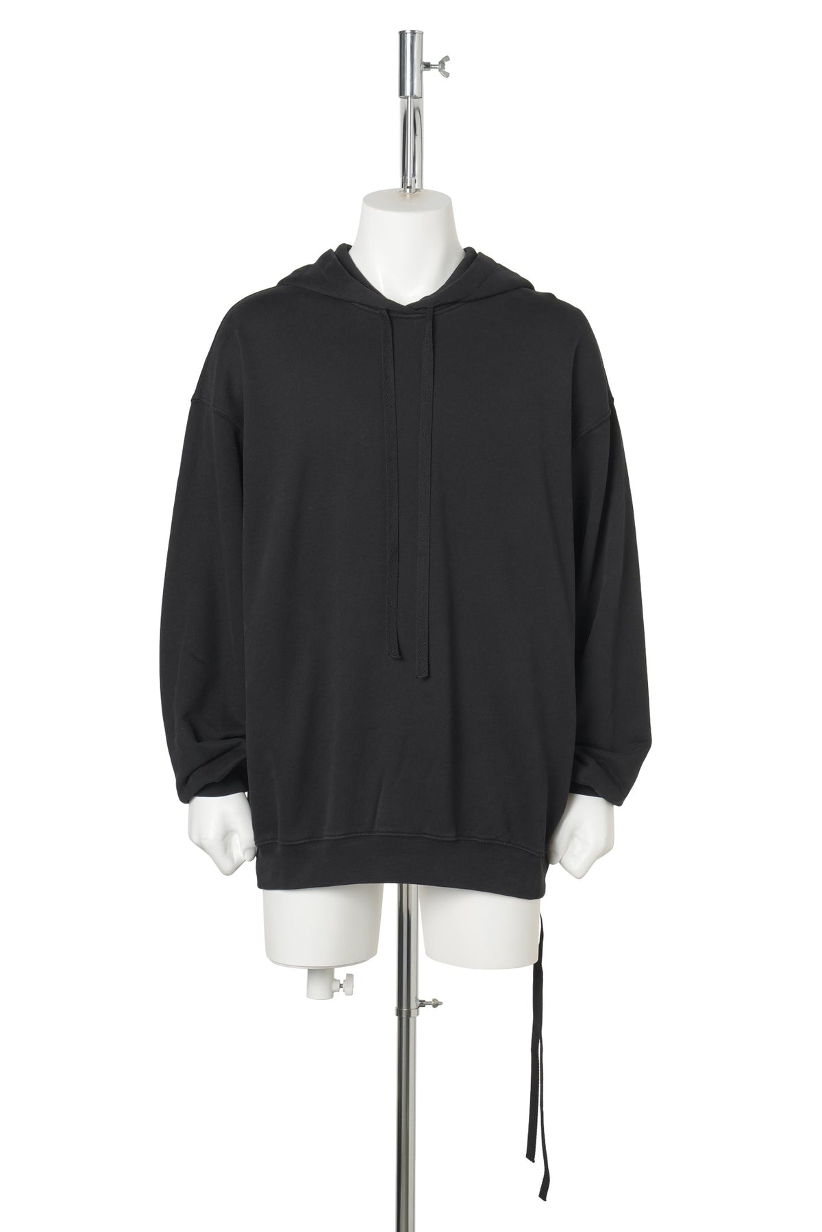 CARA COMFORT HOODIE SWEATSHIRT WITH "LOVERS FOREVER" PRINT / 099:BLACK