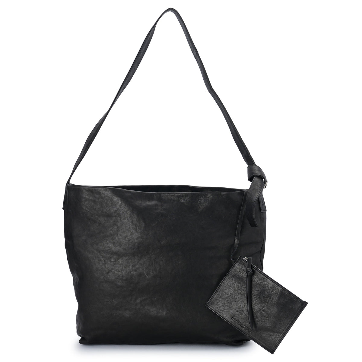 TOSH LARGE SOFT SHOULDER BAG / 099:BLACK